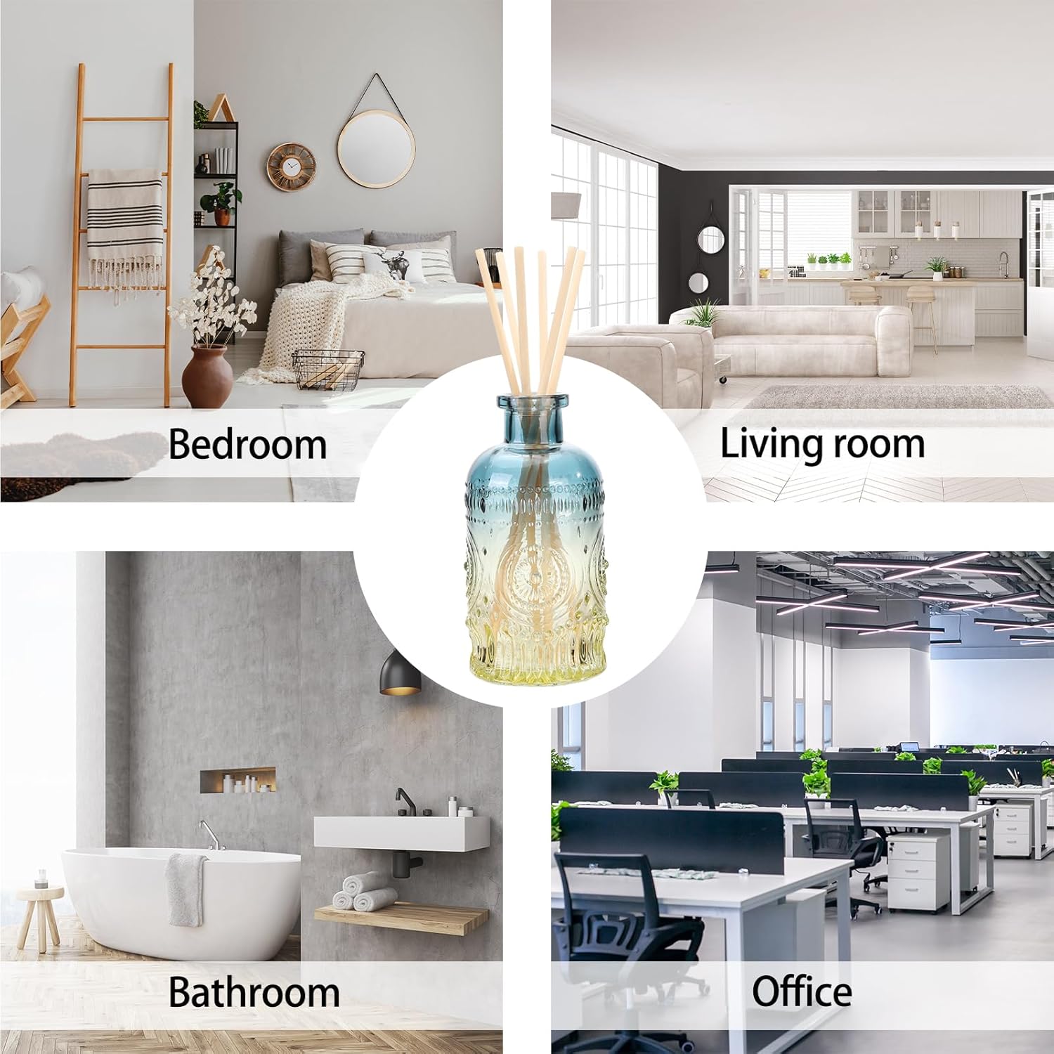 Mobilia 100PCS 3mm Reed Diffuser Sticks Set