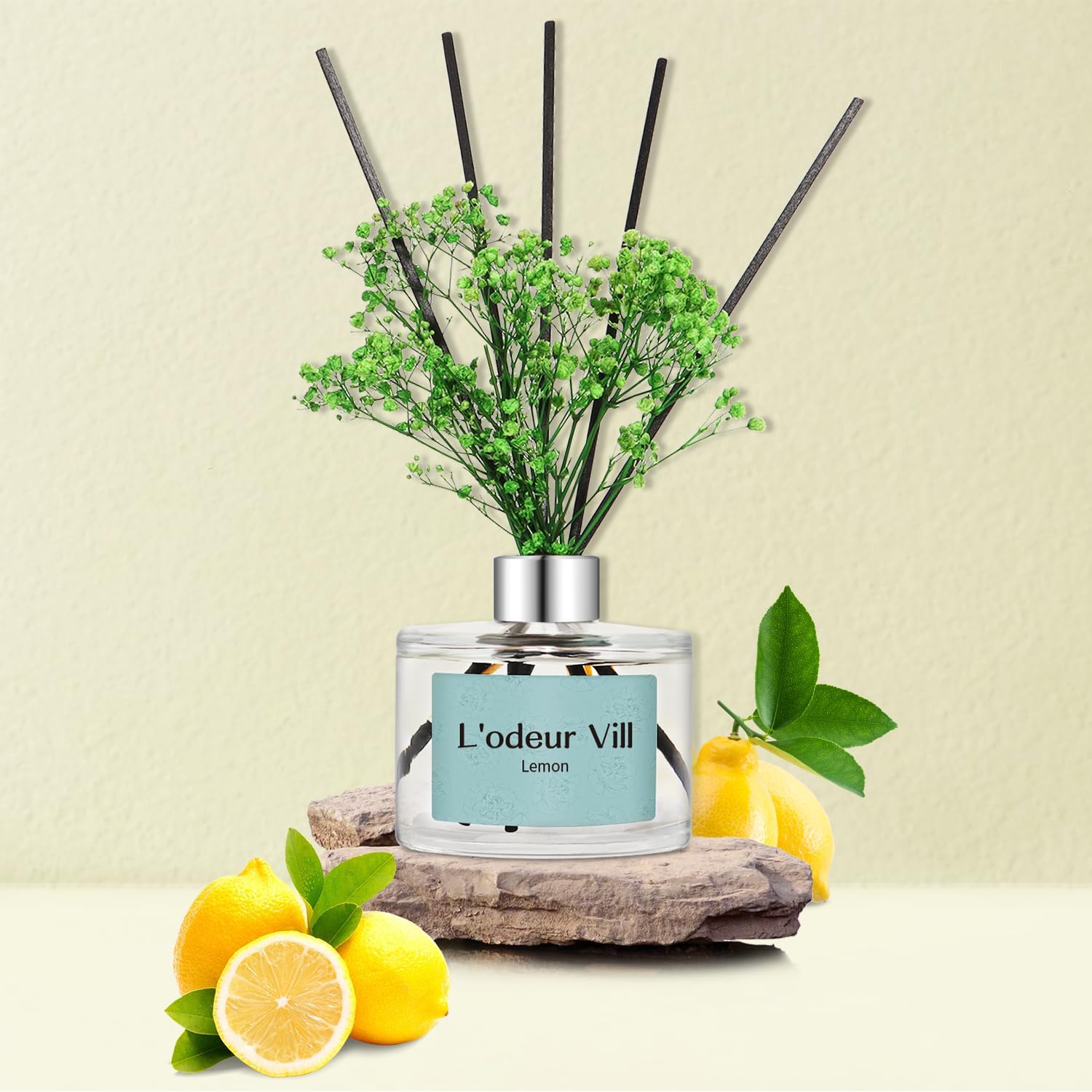 Lodeur Vill Reed Diffuser Set - Lemon Scented