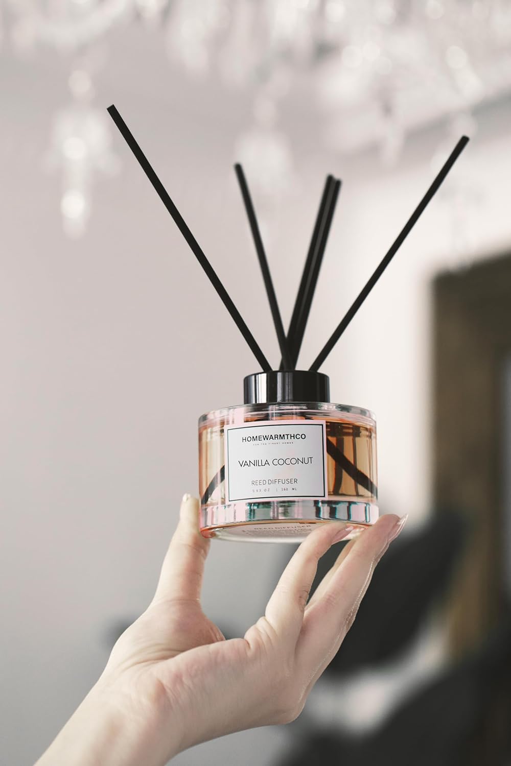 Vanilla Coconut Reed Diffuser Set - 160ml Long Lasting Scented Oil Diffusers