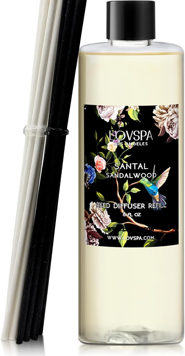 LOVSPA Santal Sandalwood Reed Diffuser Refill 8oz