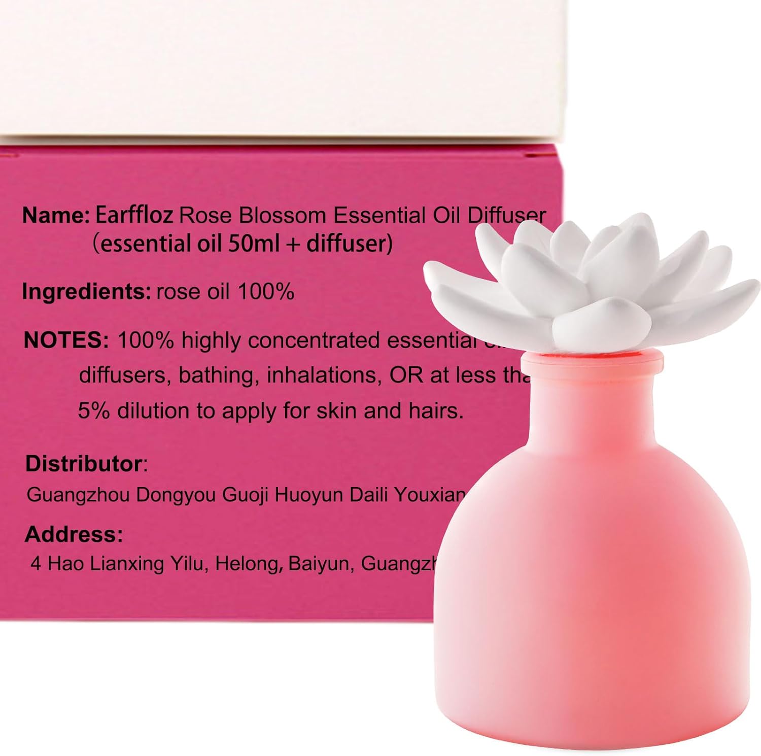 Earffloz Room Scent Gift Set with Essential Oil and Diffuser