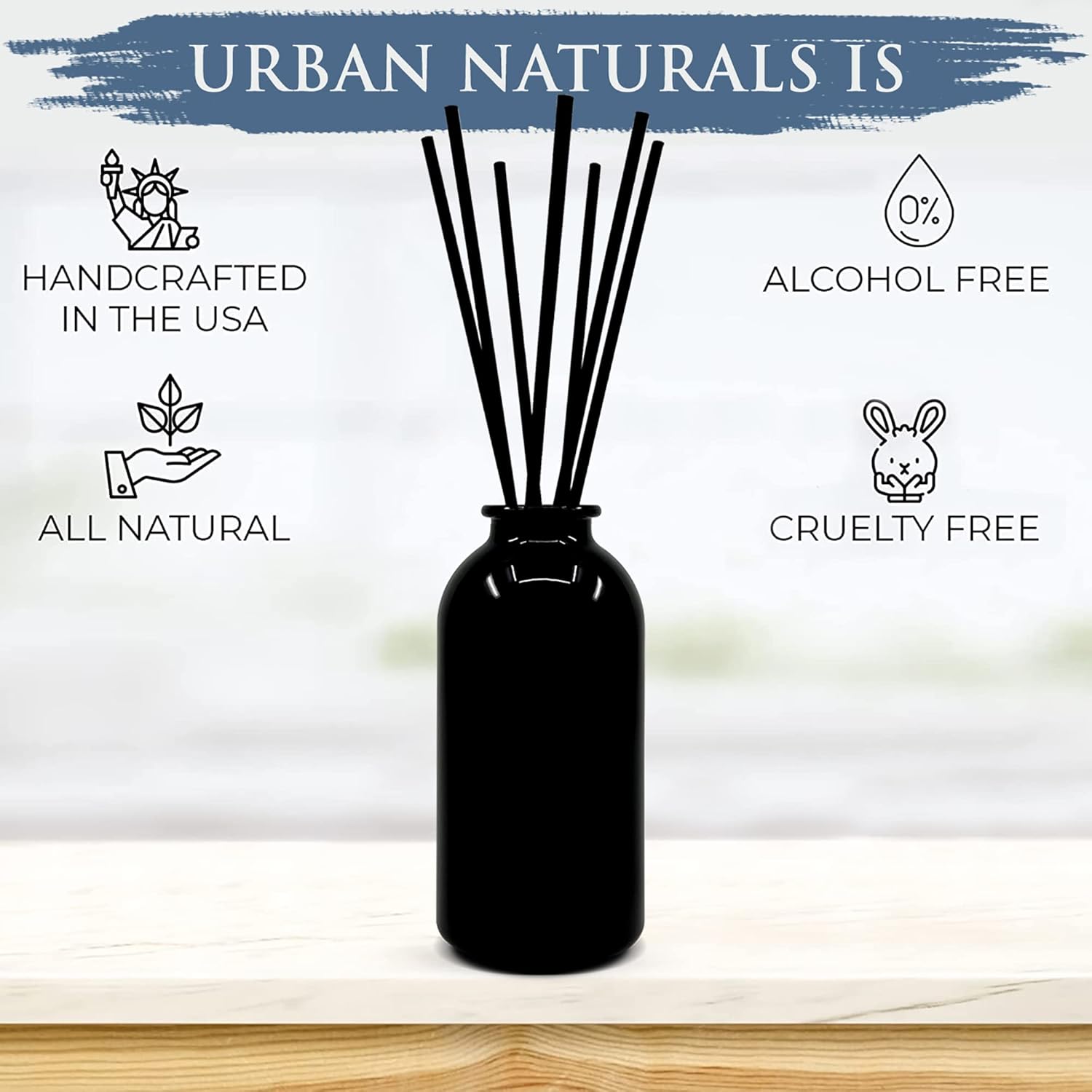 Urban Naturals Crisp White Linen Reed Diffuser Gift Set