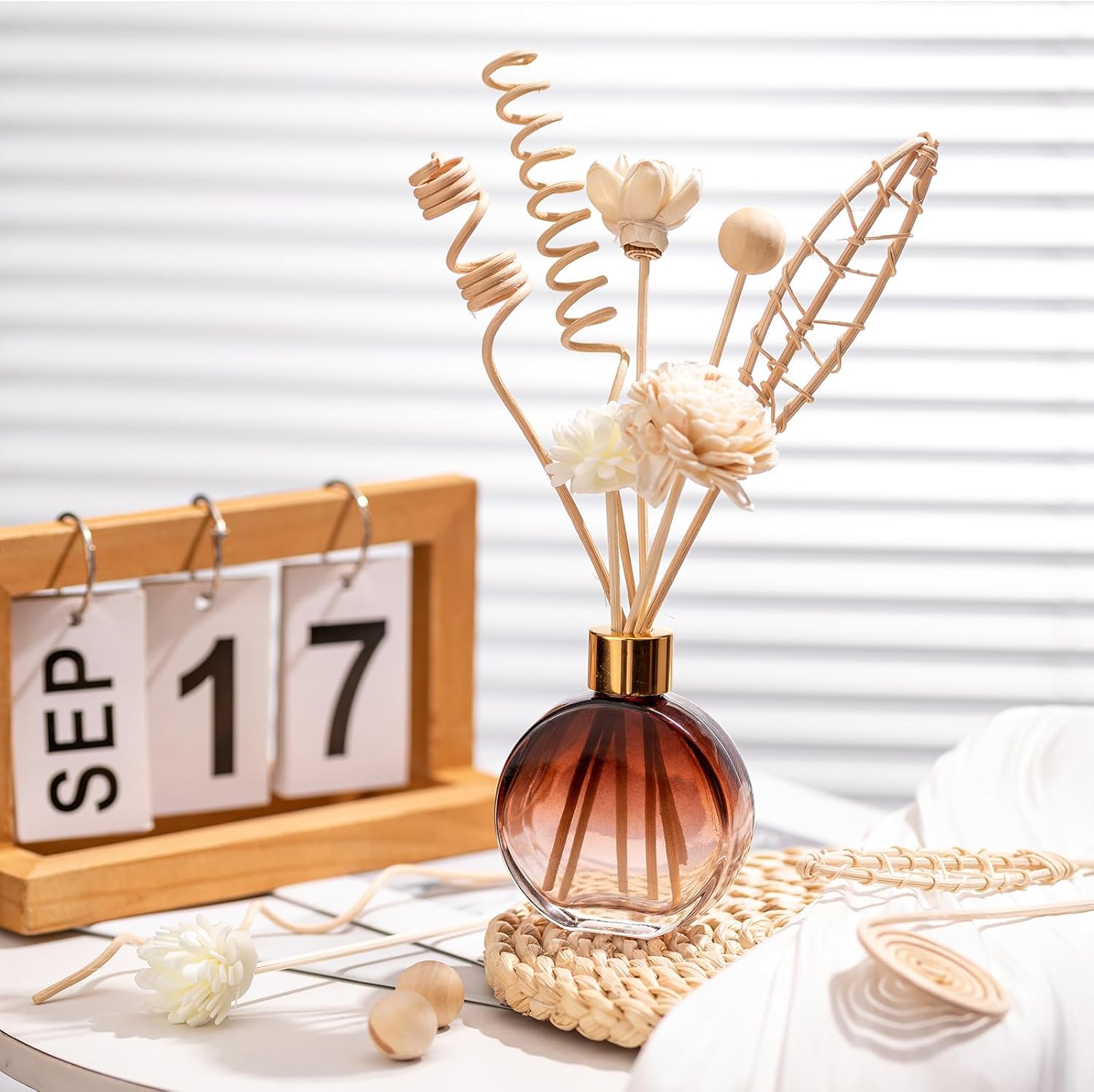 HFKPJRT 16Pcs Reed Diffuser Sticks Set
