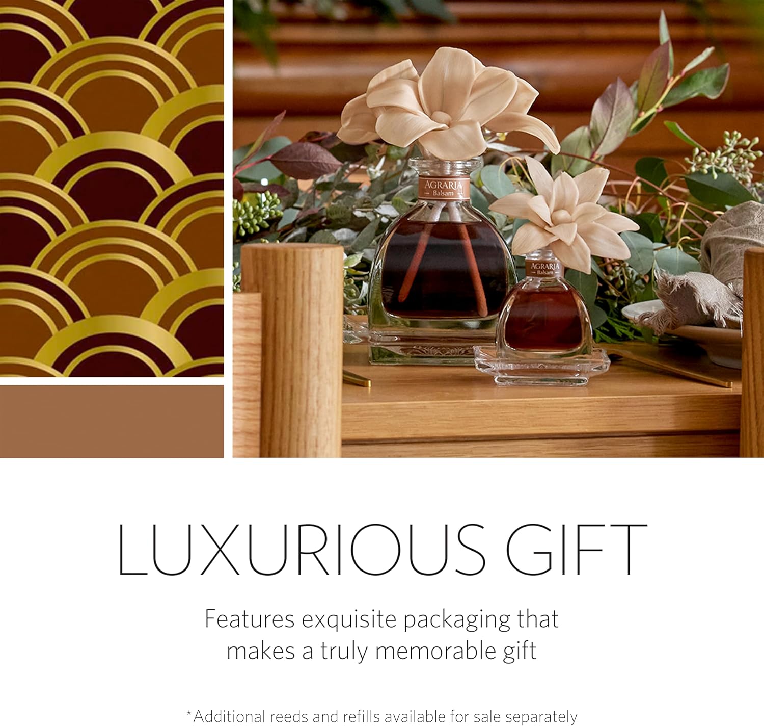 AGRARIA PetiteEssence Flower and Reed Diffuser Set 1