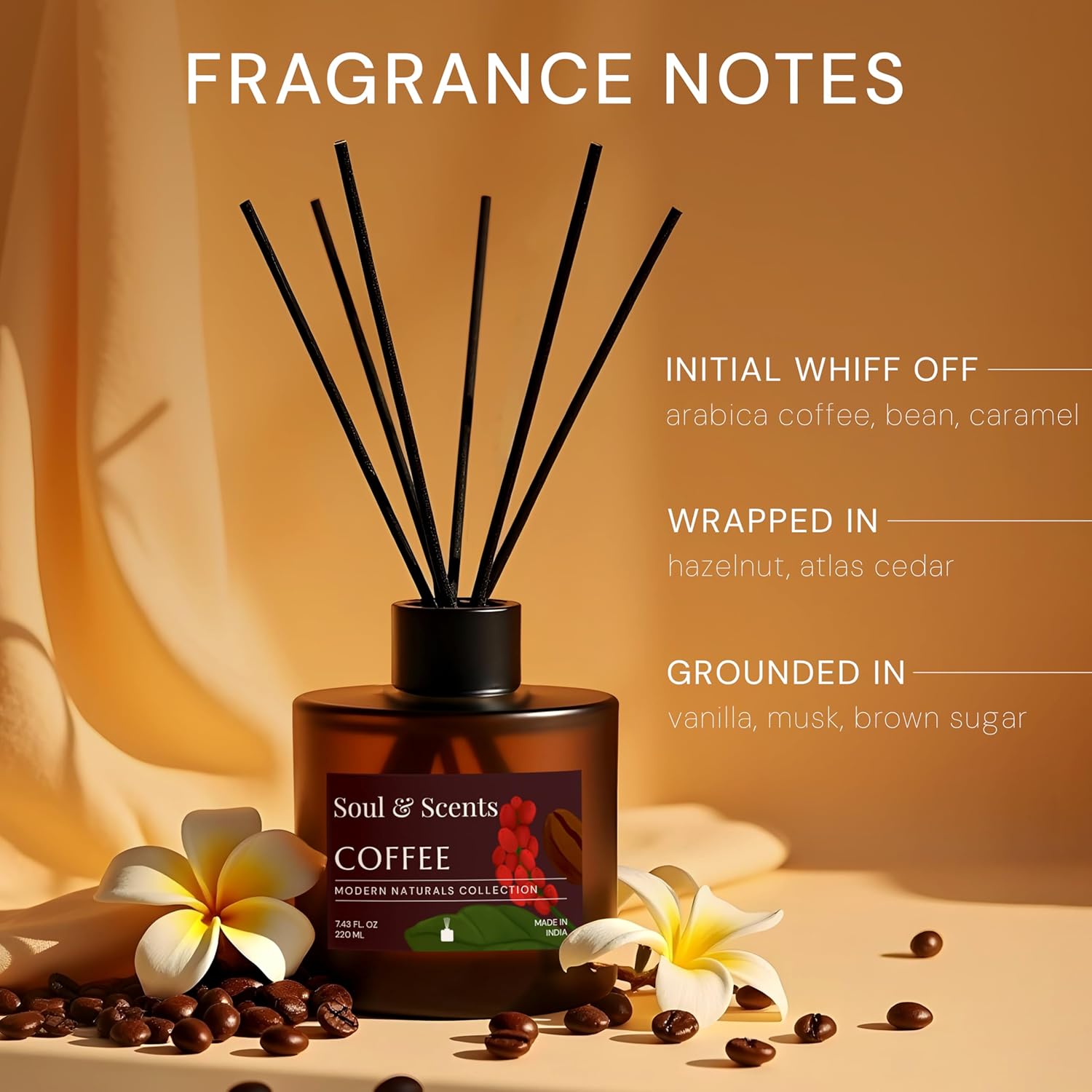 Soul Scents Coffee Reed Diffuser Set