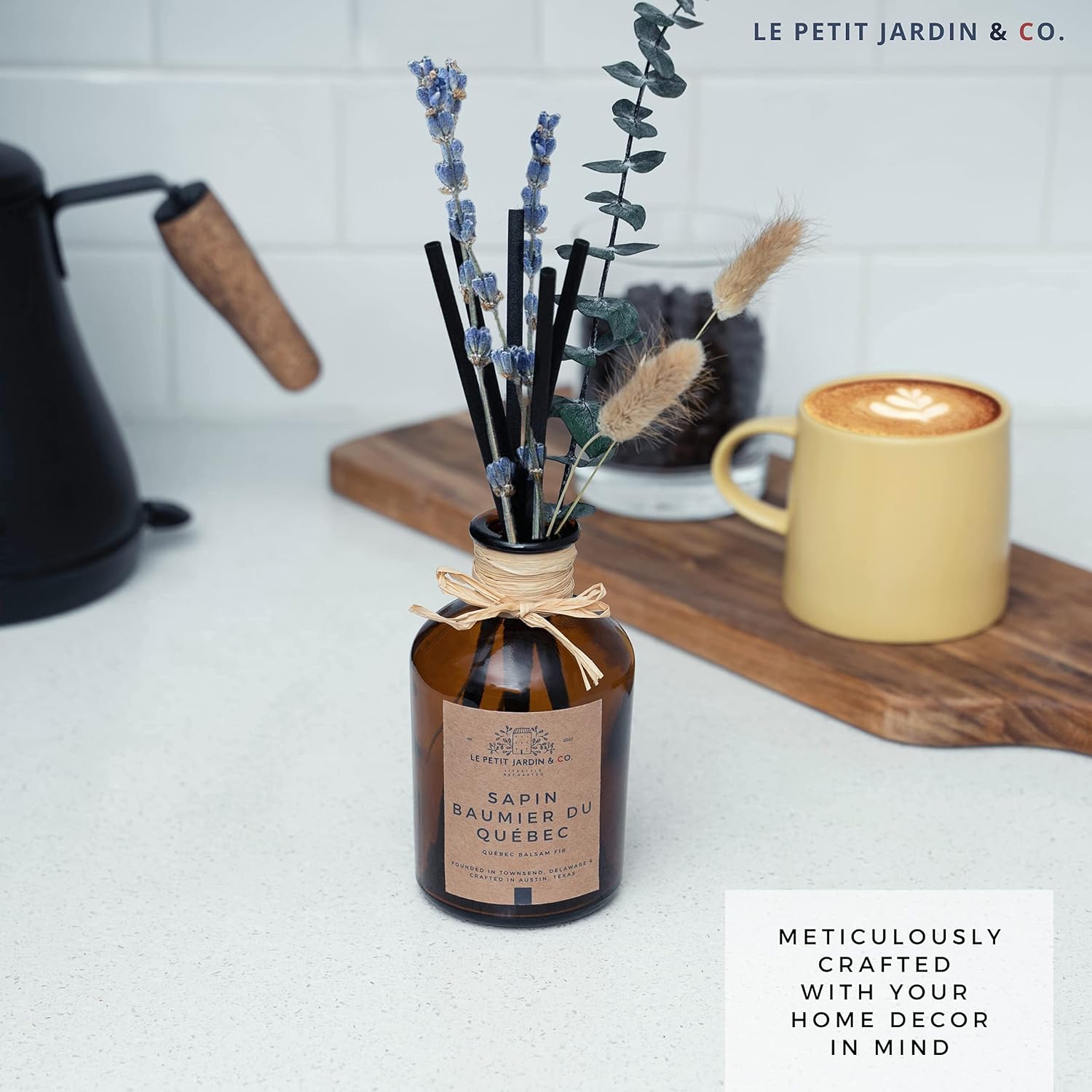 Le Petit Jardin Co Reed Diffuser Set with Real Dried Flowers