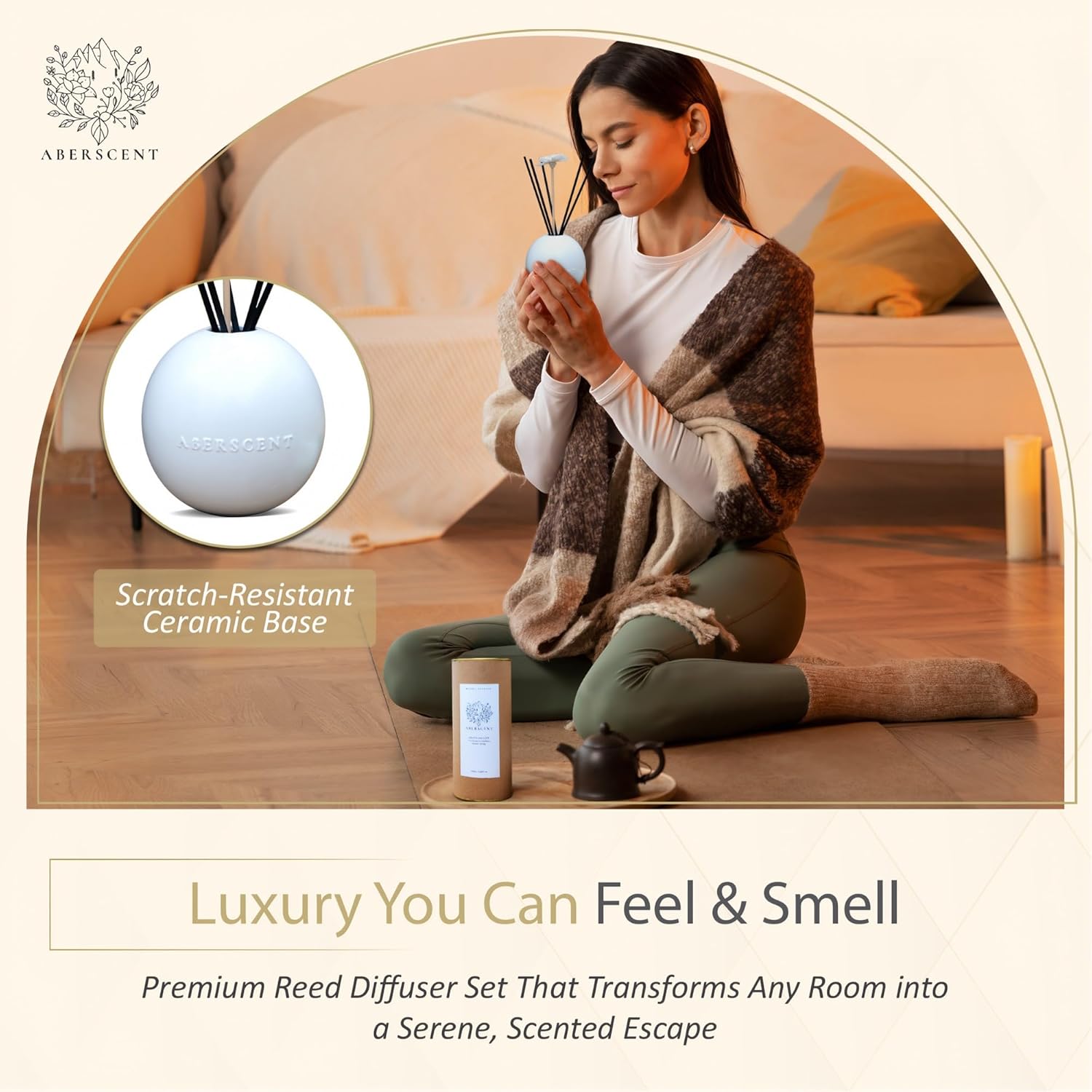 Luxury Reed Diffuser Set White Musk 507oz
