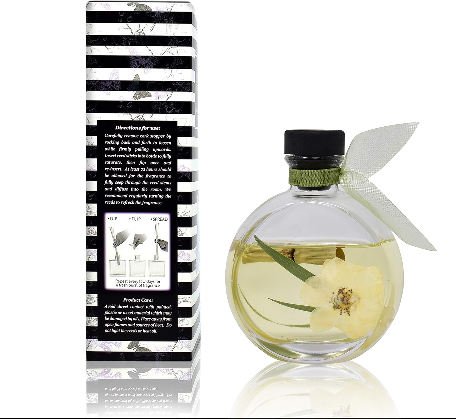 LOVSPA Bamboo Jasmine Reed Diffuser Set