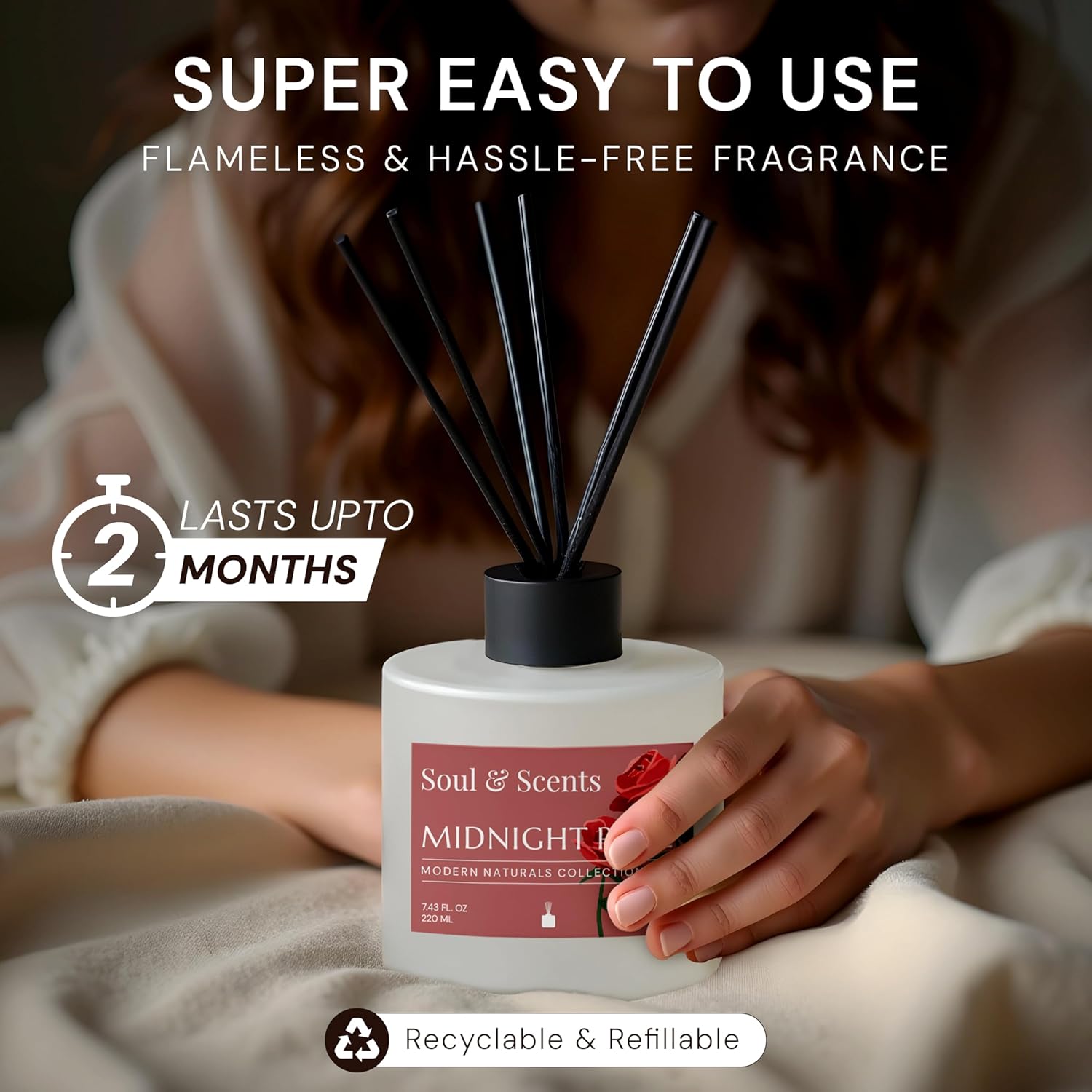 Soul Scents Midnight Rose Reed Diffuser Set