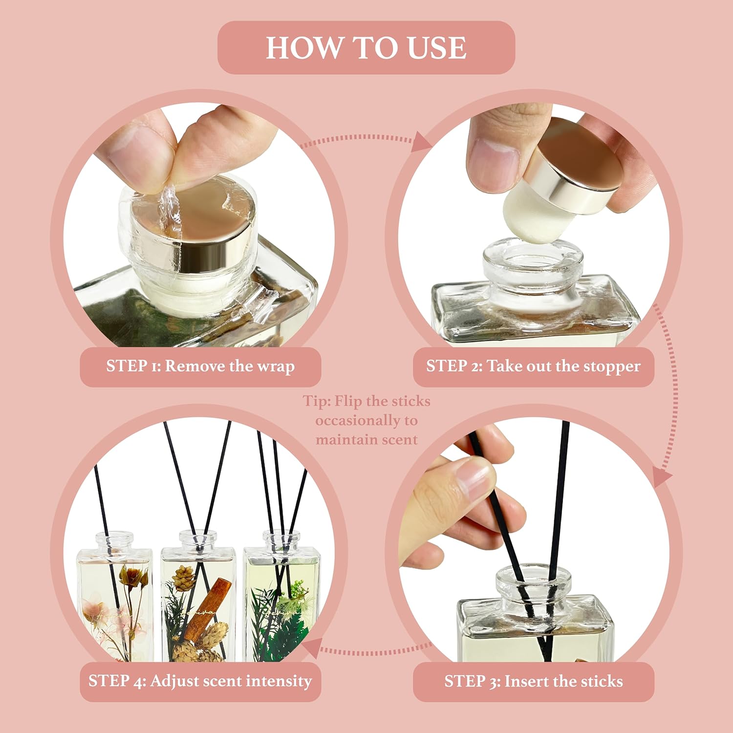 Aeviva Reed Diffuser Set 5 Fl Oz Spring Bloom Fragrance