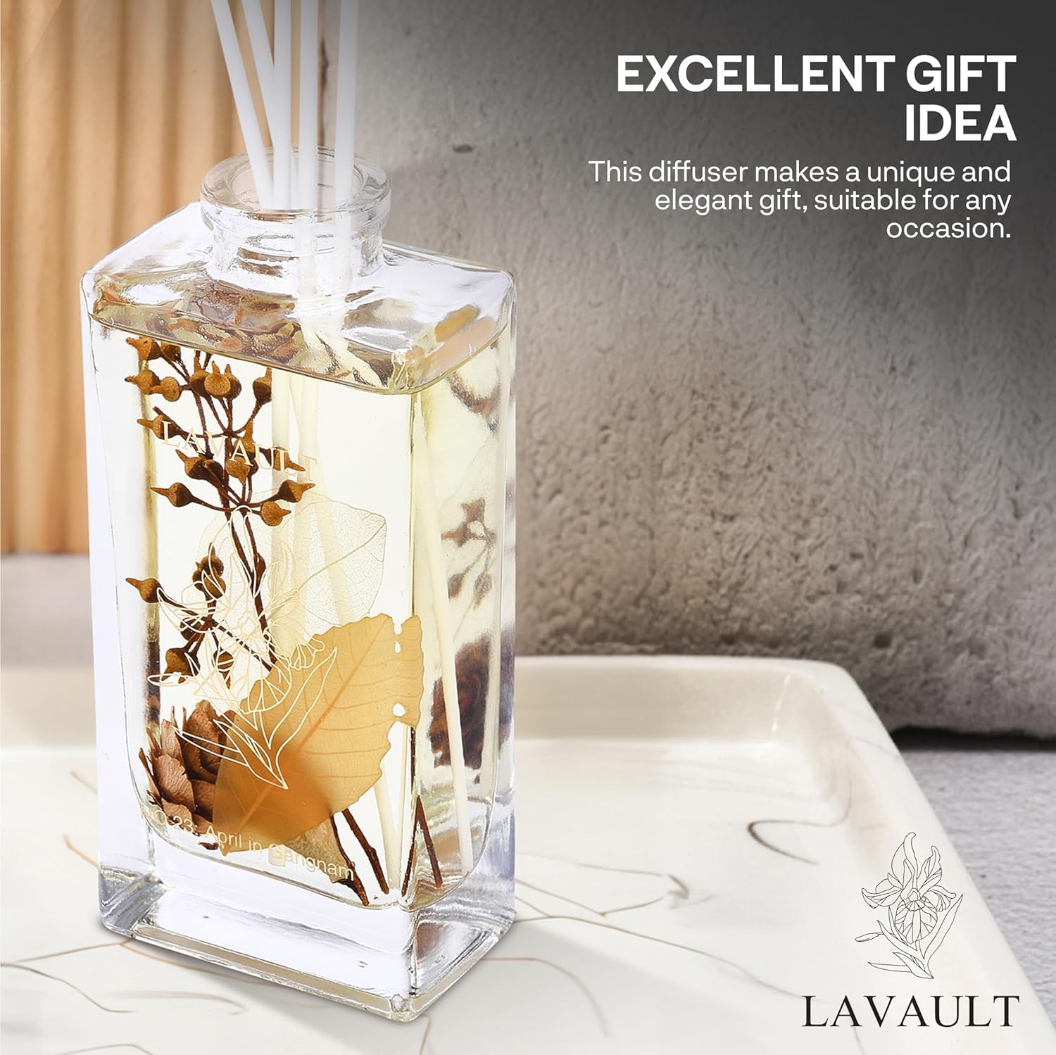 Lavault Reed Diffuser - April Aroma Fragrance Set