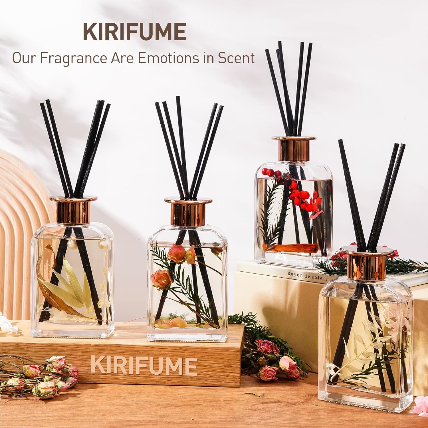 Rose Petal Essential Oil Reed Diffuser Set