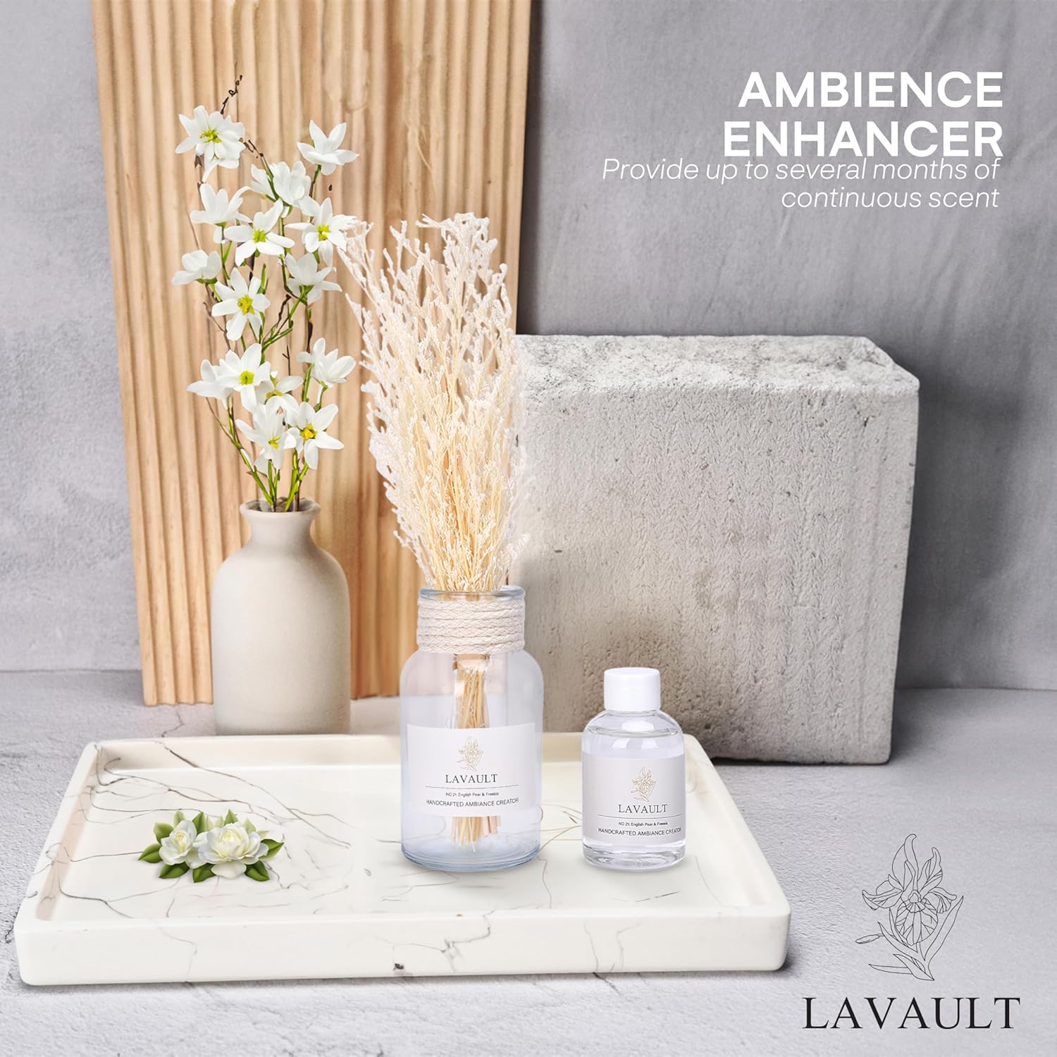 Lavault Scented Reed Diffuser - English Pear and Freesia