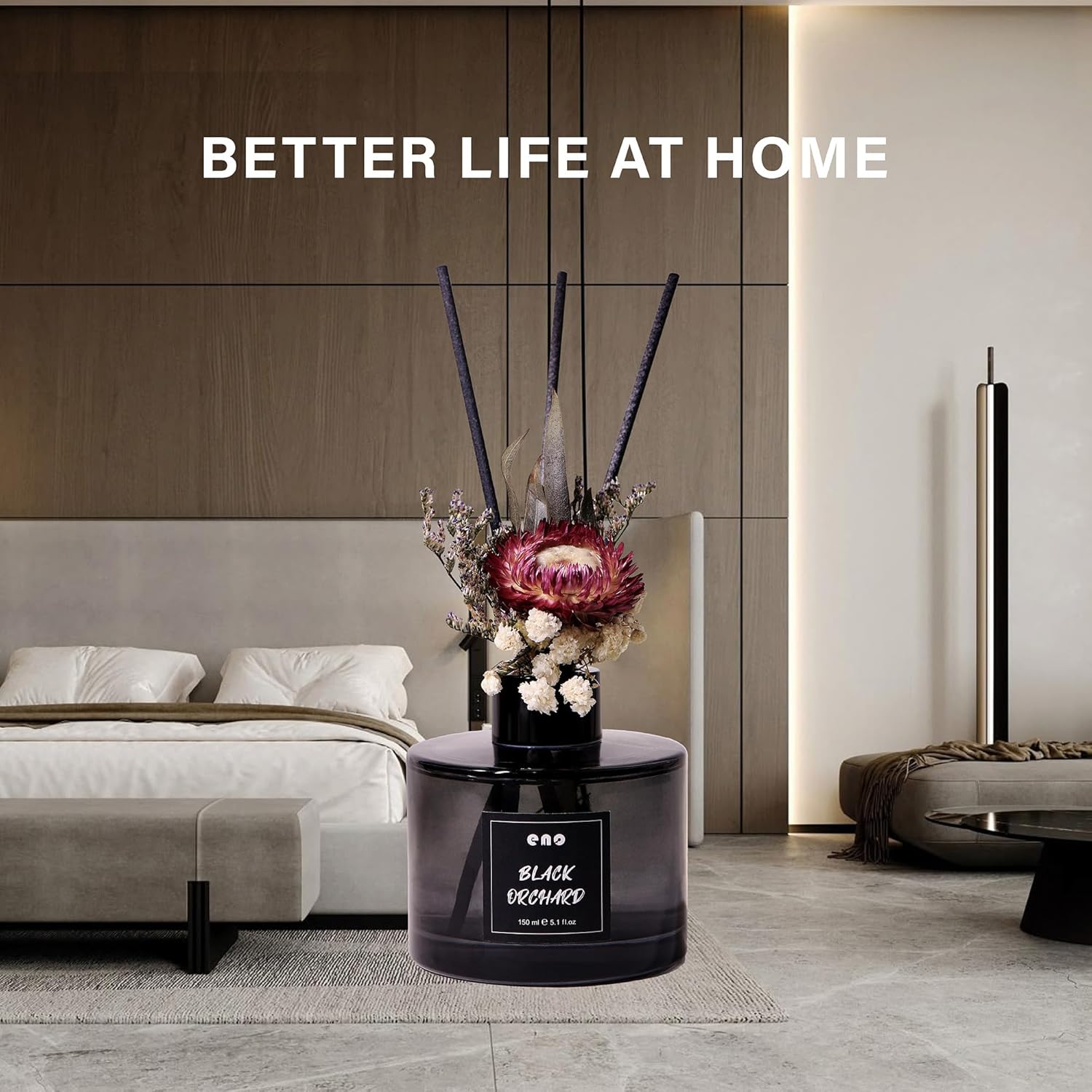 Flower Reed Diffuser Set with Essential Oils