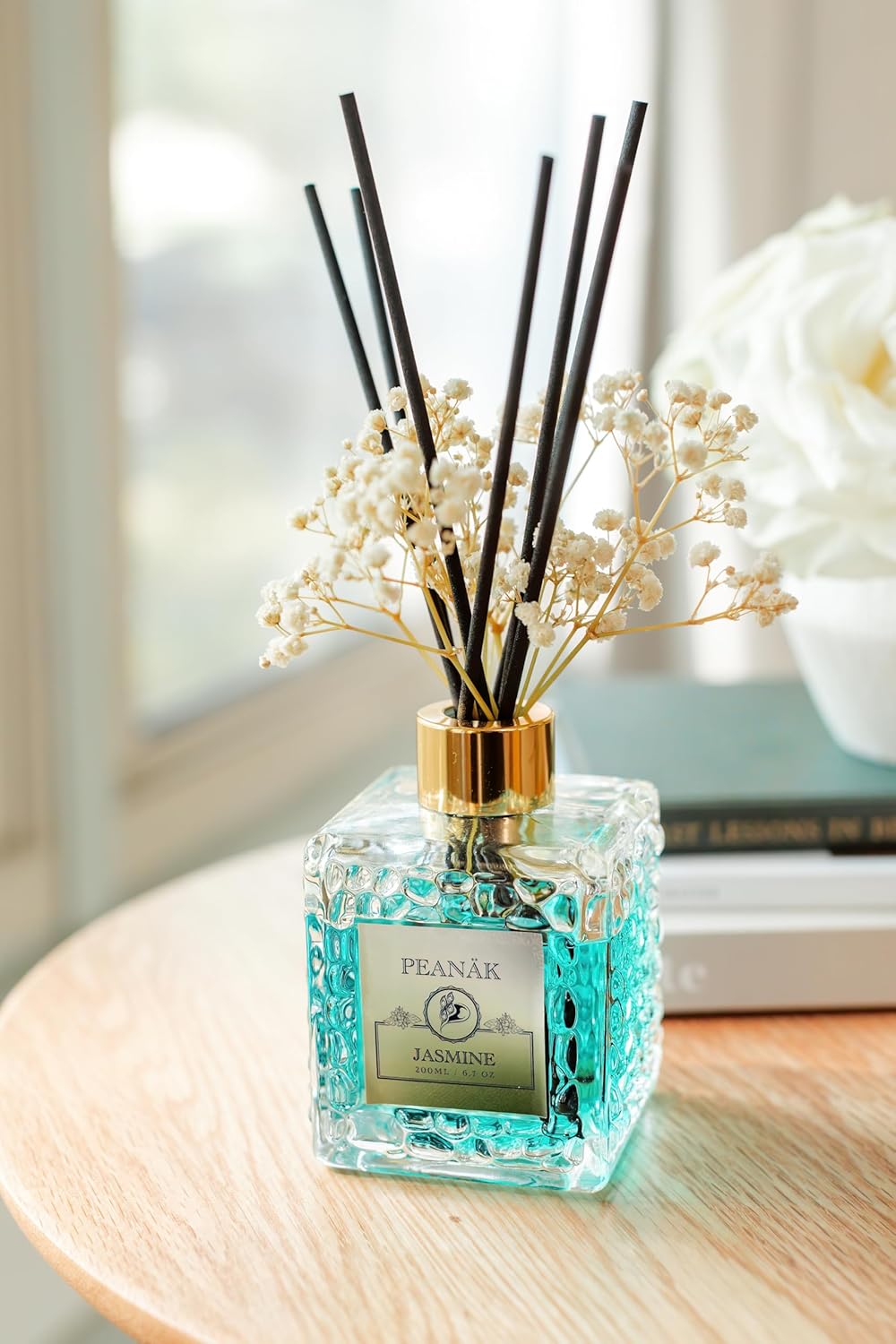 PEANAK Reed Diffuser Set Jasmine Amber Oil