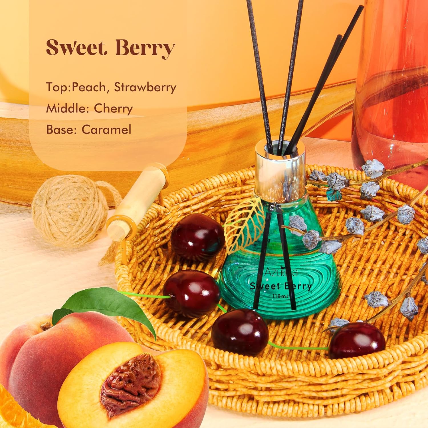Azulfra Berry Reed Diffuser Set 34 oz