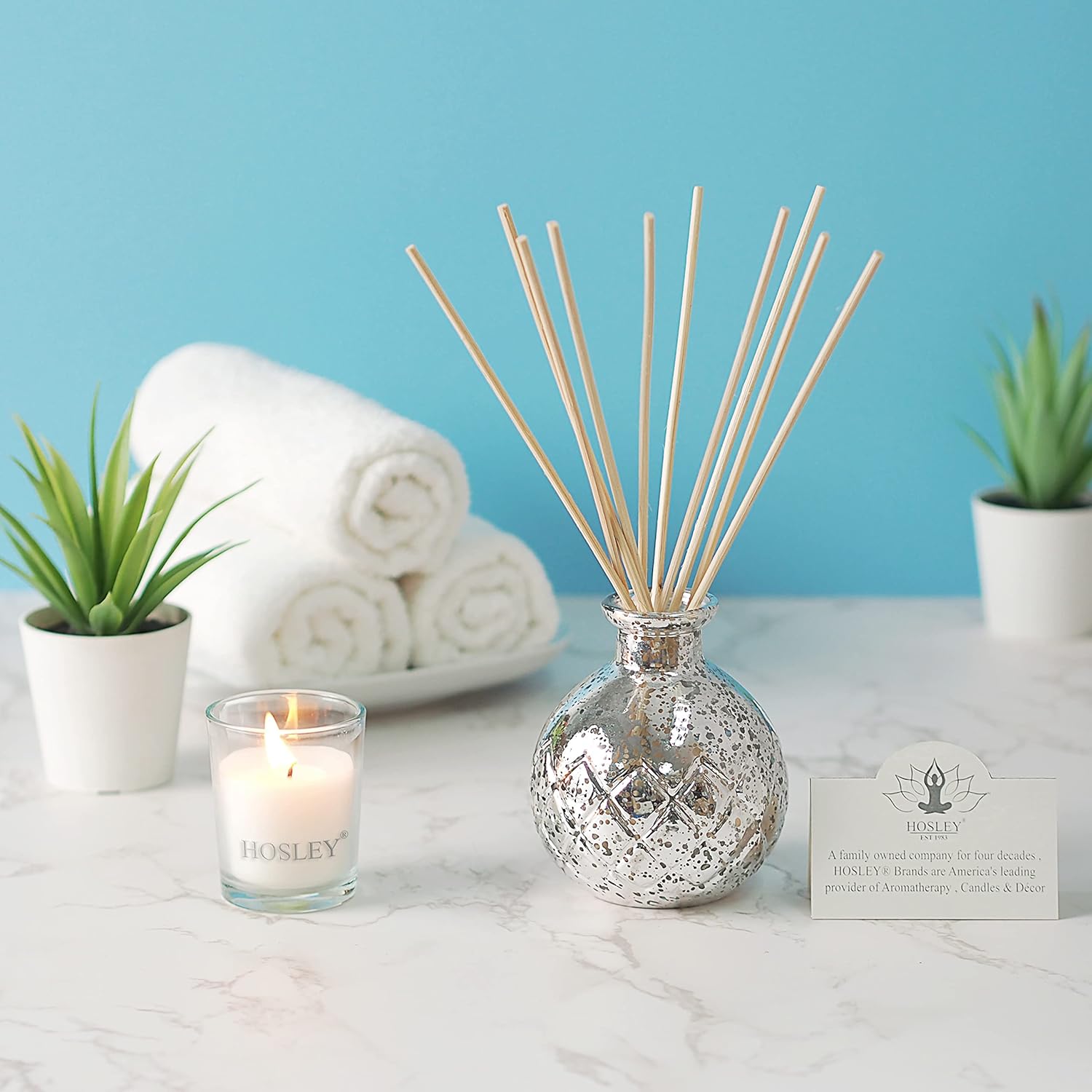 Hosley Lavender Reed Diffuser Set 110ml for Home