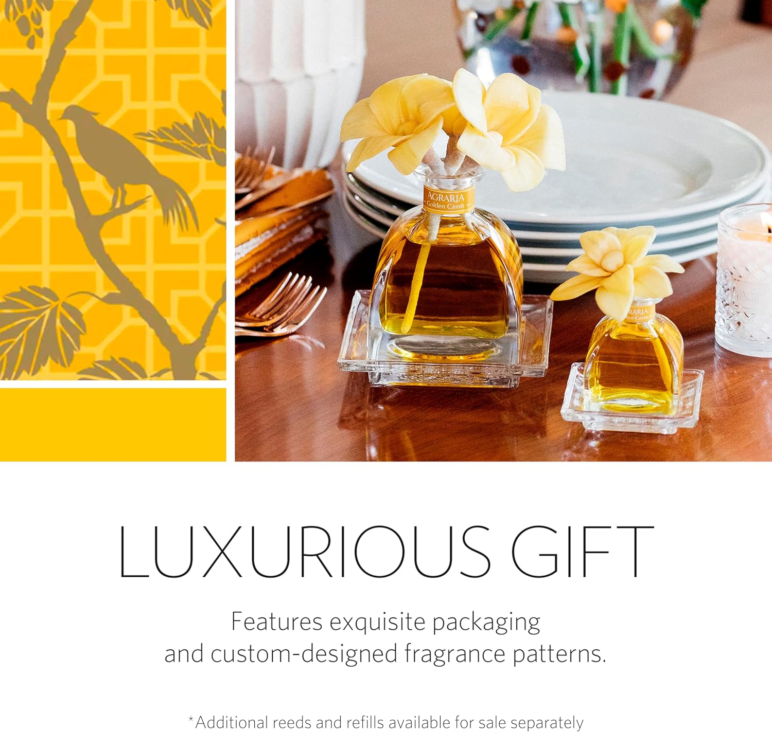 AGRARIA PetiteEssence Flower and Reed Diffuser Set