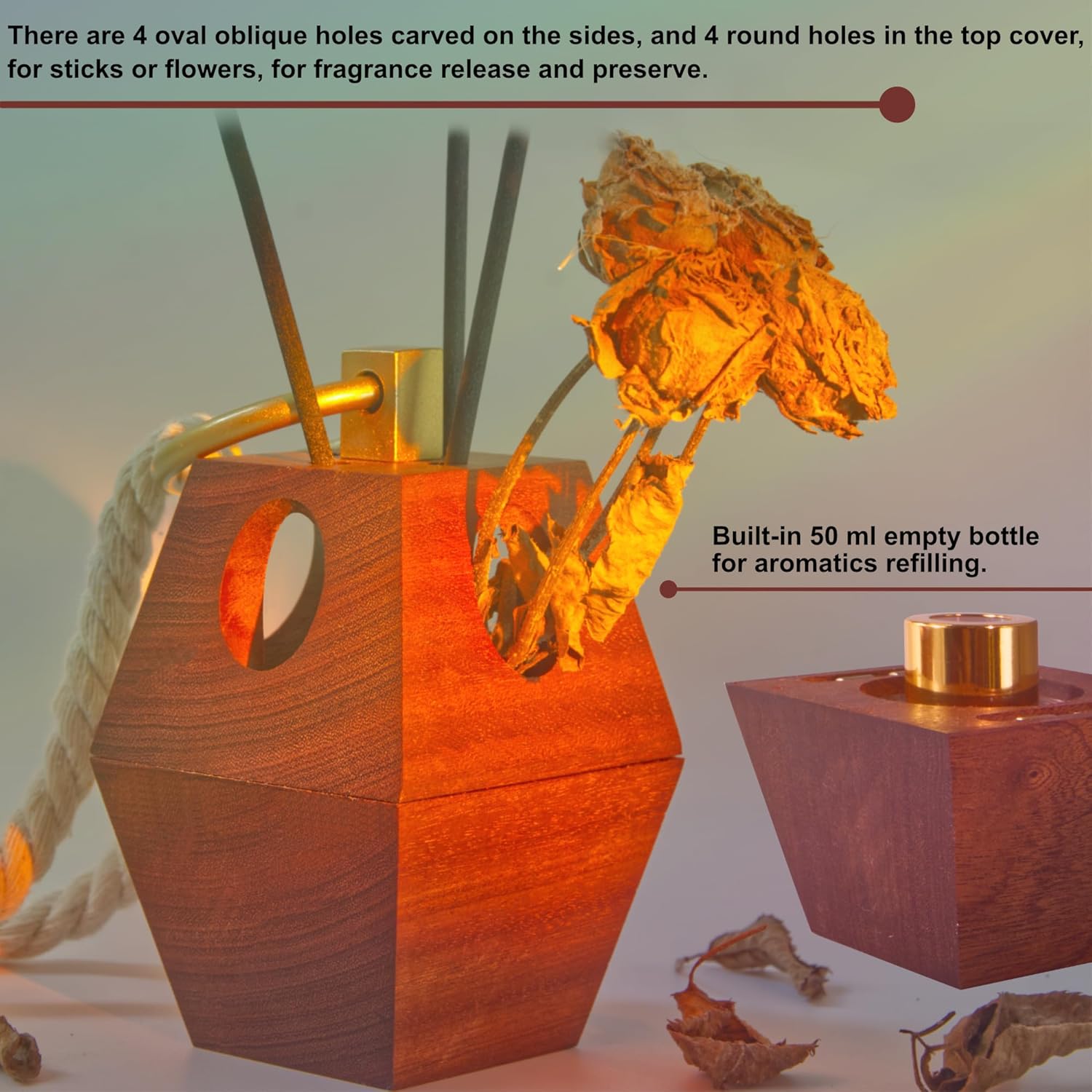 Meinvcisi Vintage Reed Diffuser Set