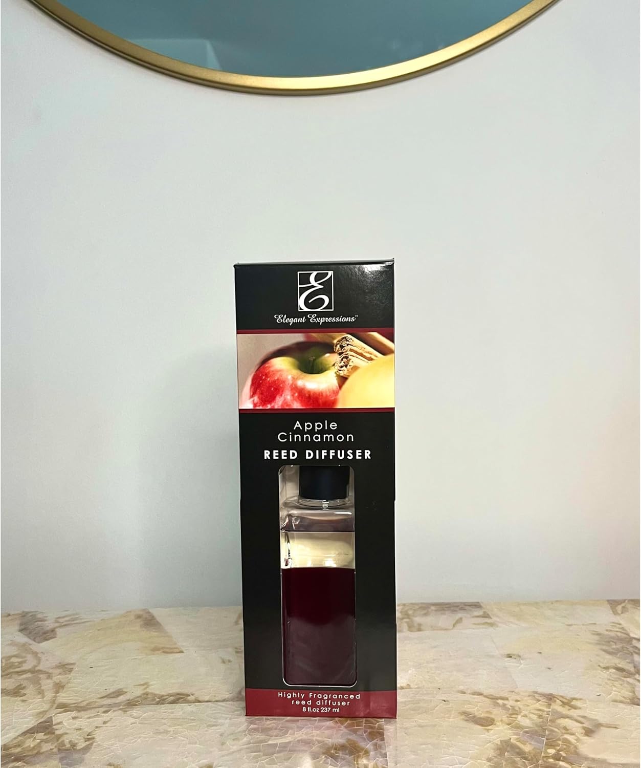 Hosley Reed Diffuser Set Apple Cinnamon 8 oz