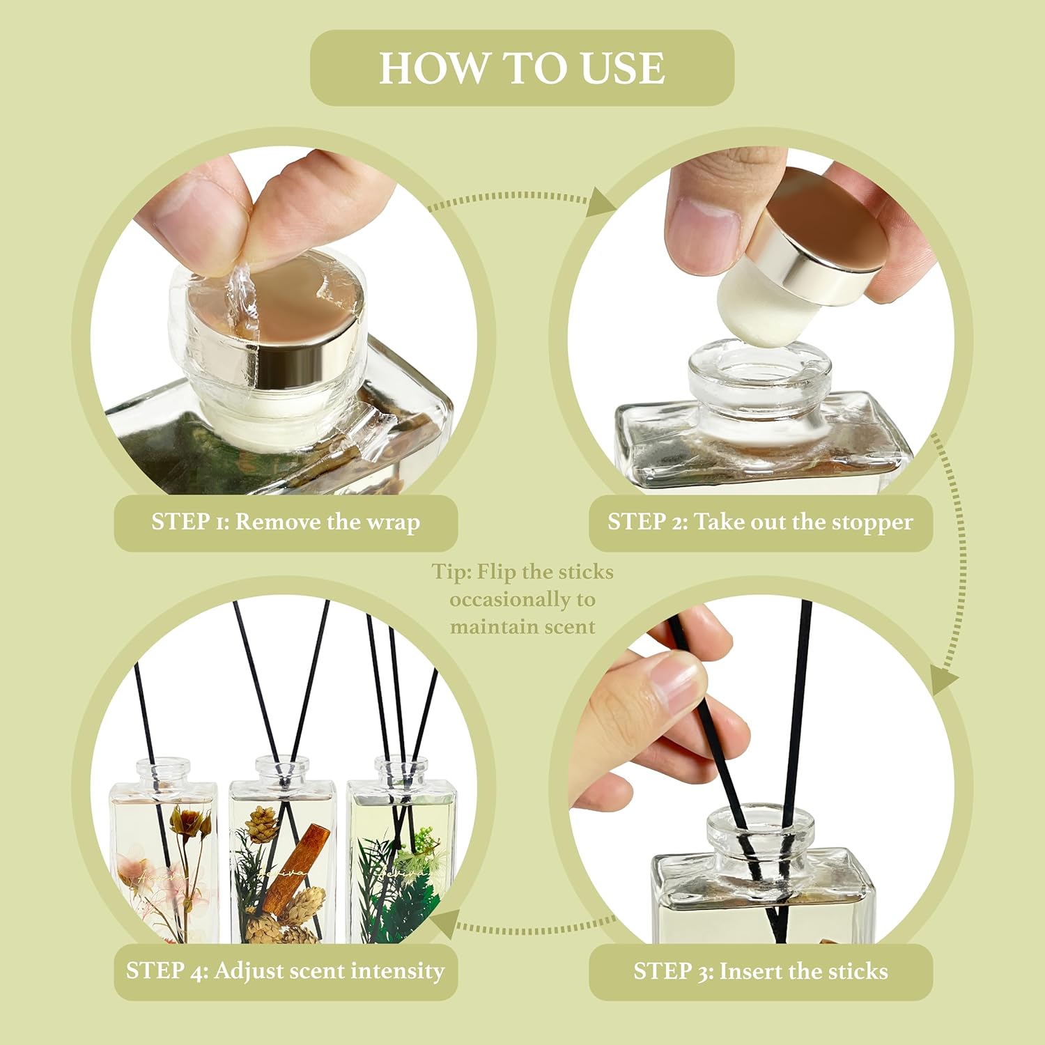 Aeviva Reed Diffuser Set Oud Bergamot Scent