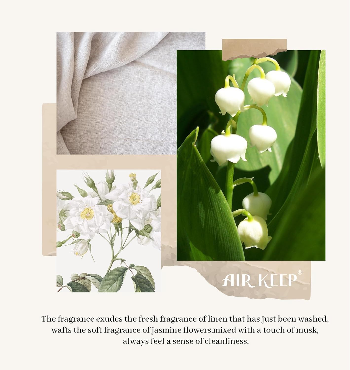 Airkeep Flower Reed Diffuser Set 150ml
