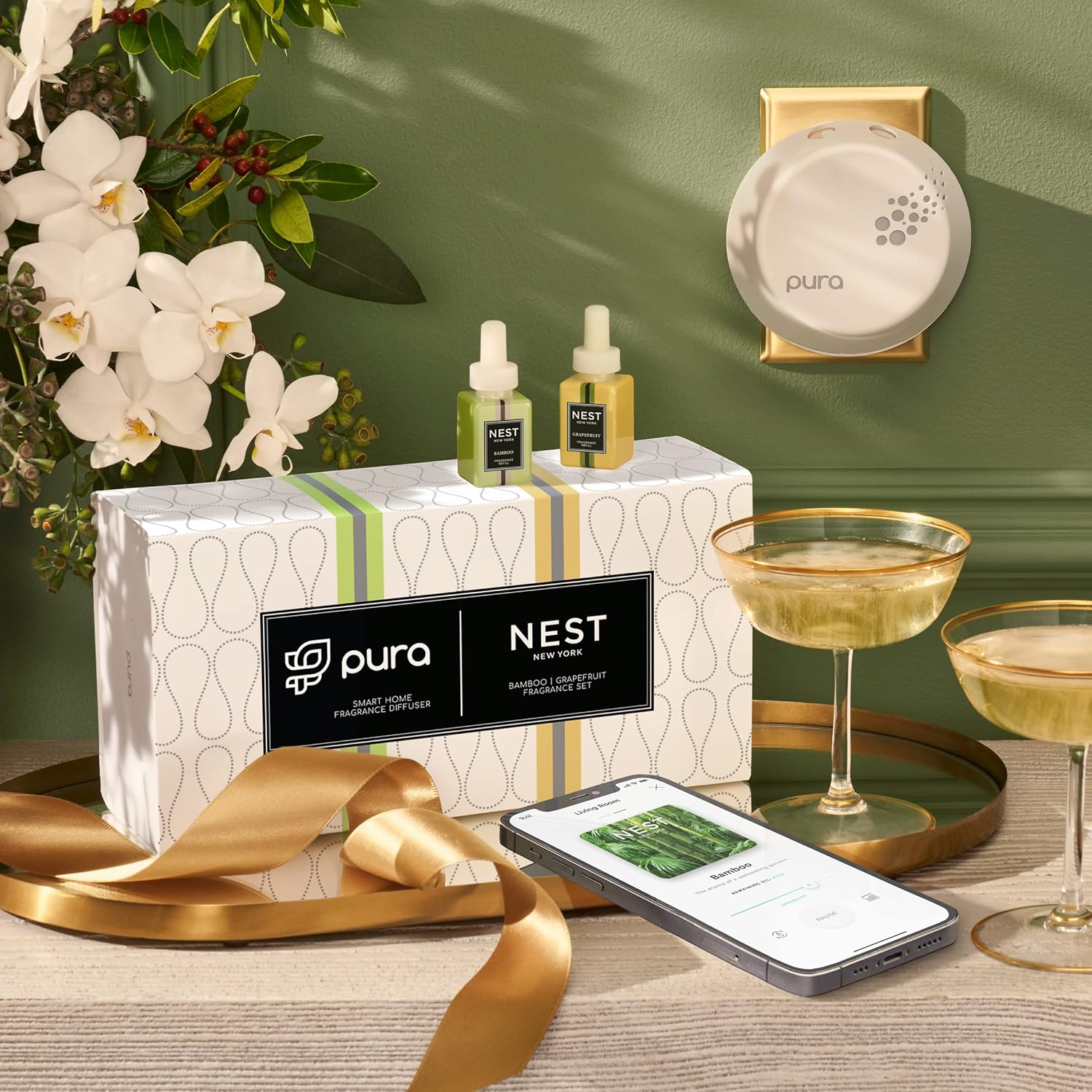 NEST New York x Pura 3 Smart Fragrance Diffuser Set