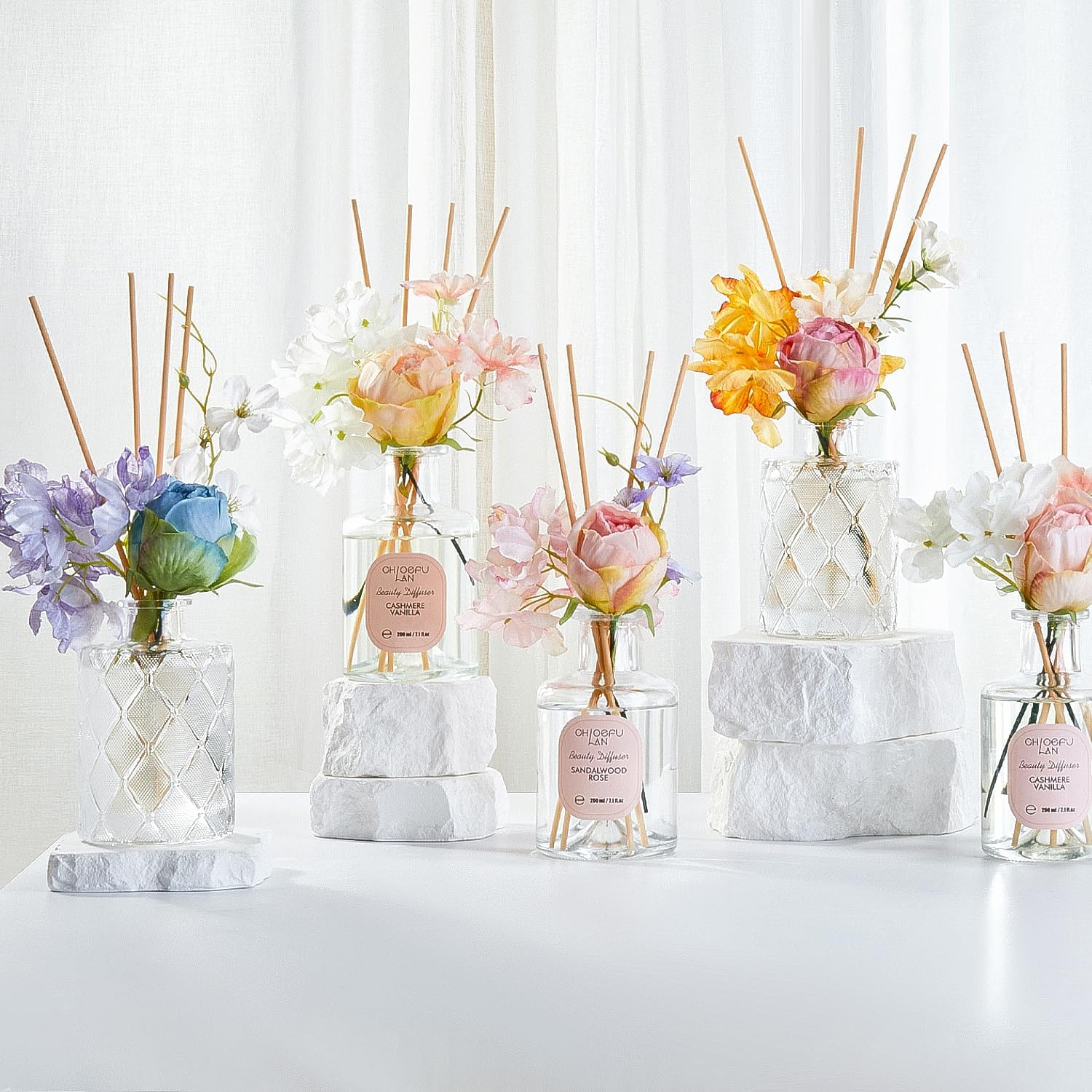 Chloefu Lan Amber Reed Diffuser Set 67 Oz