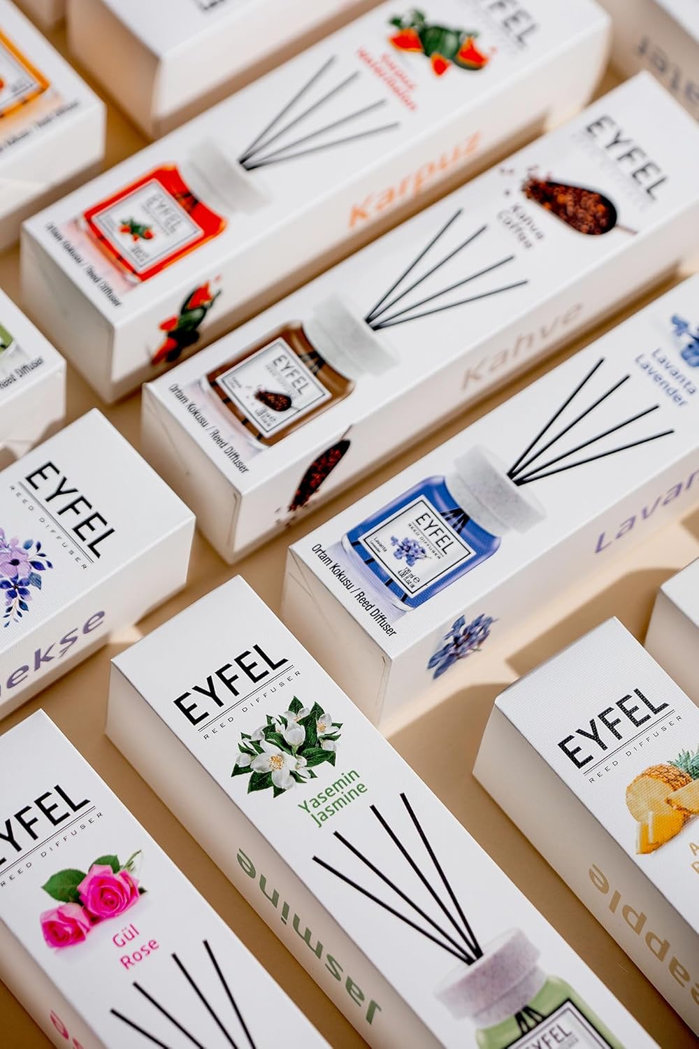 EYFEL Tropical Reed Diffuser Set 405 Fl Oz