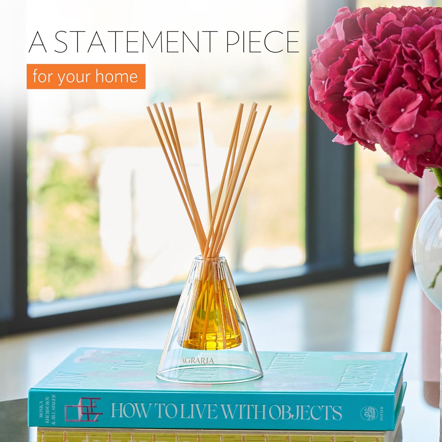 Agraria Bitter Orange Reed Diffuser Set 12 Reeds