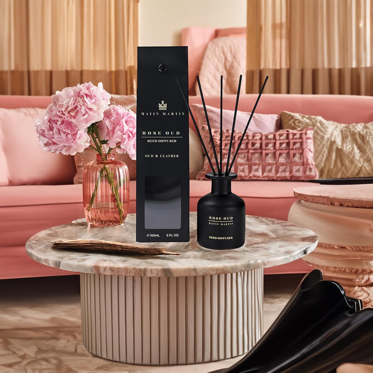MATIN MARTIN Rose Oud Reed Diffuser 5 oz