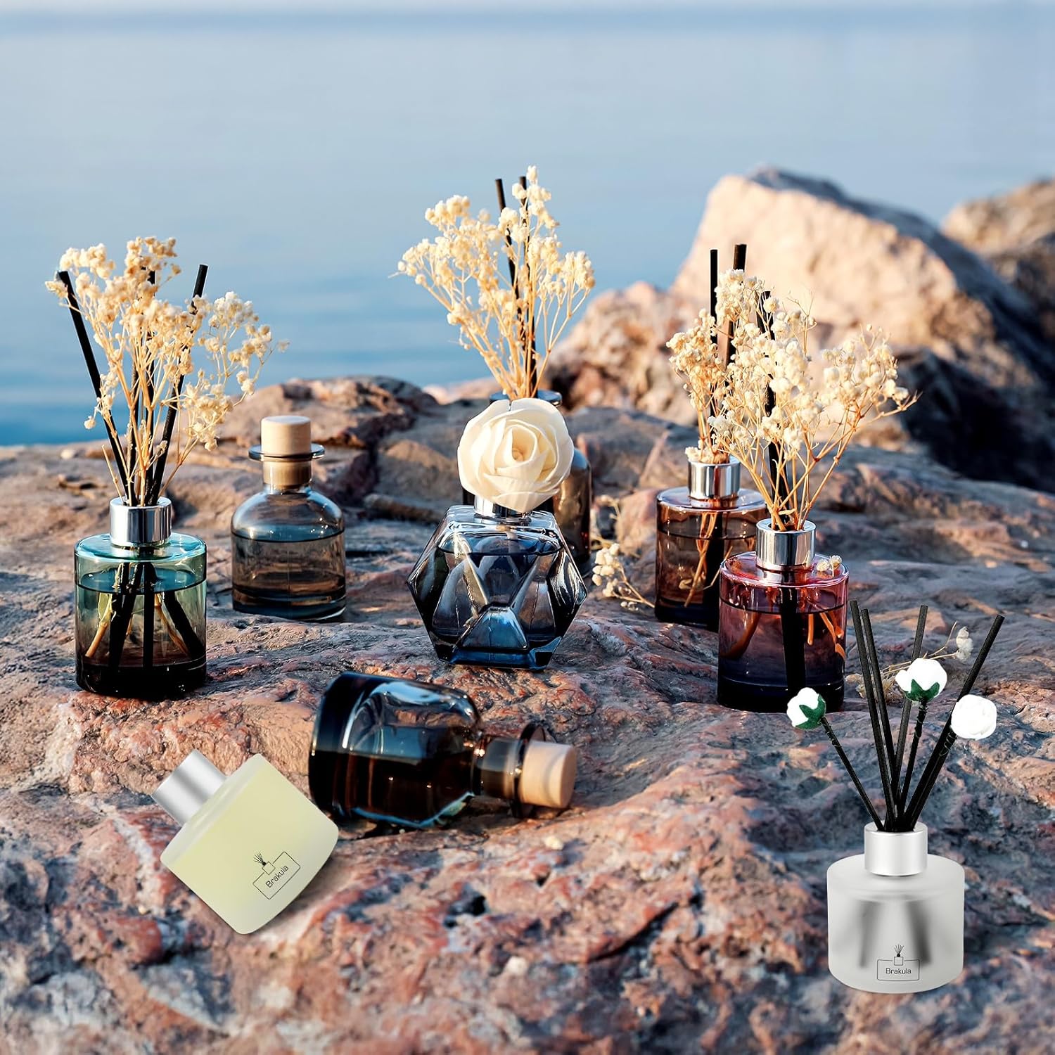 Brakula Reed Diffuser Set Black Vanilla
