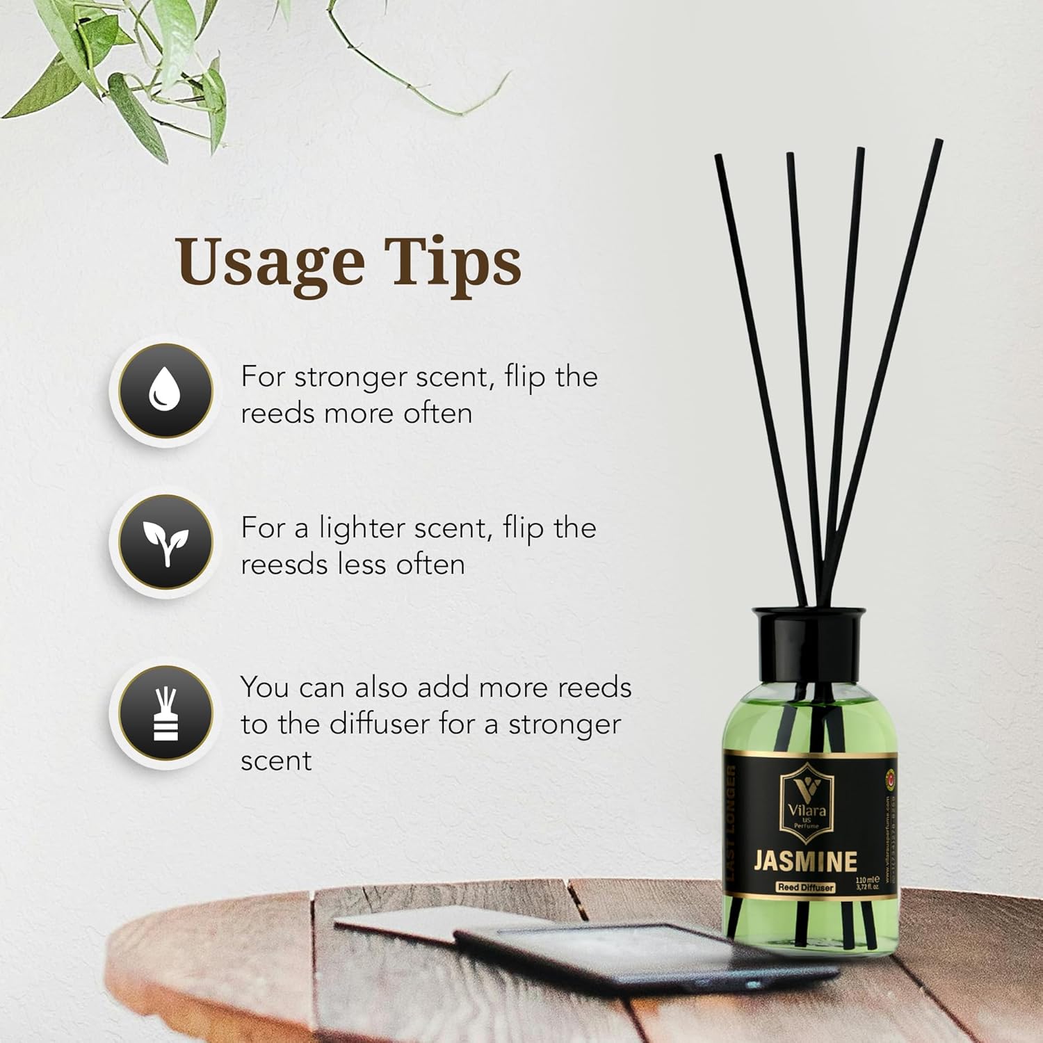 Jasmine Reed Diffuser Set - Luxury Home Fragrance