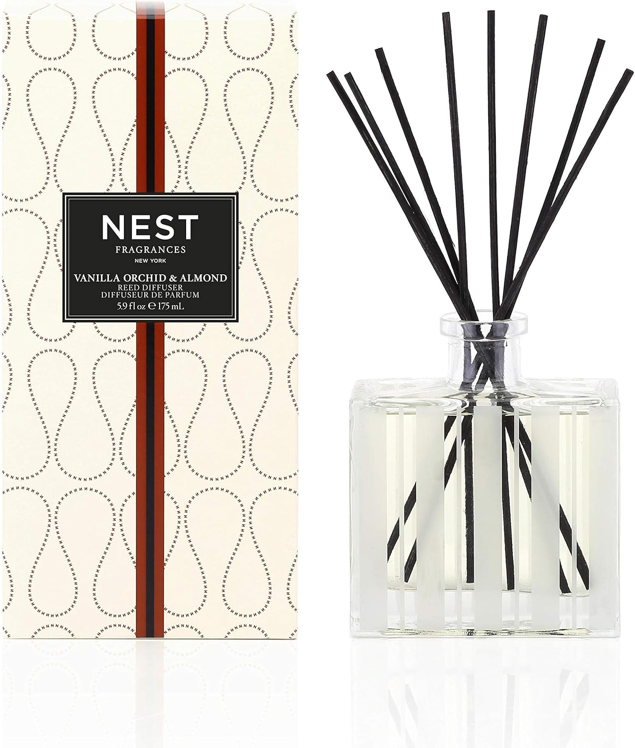 NEST Fragrances Vanilla Orchid Almond Reed Diffuser 59 Oz