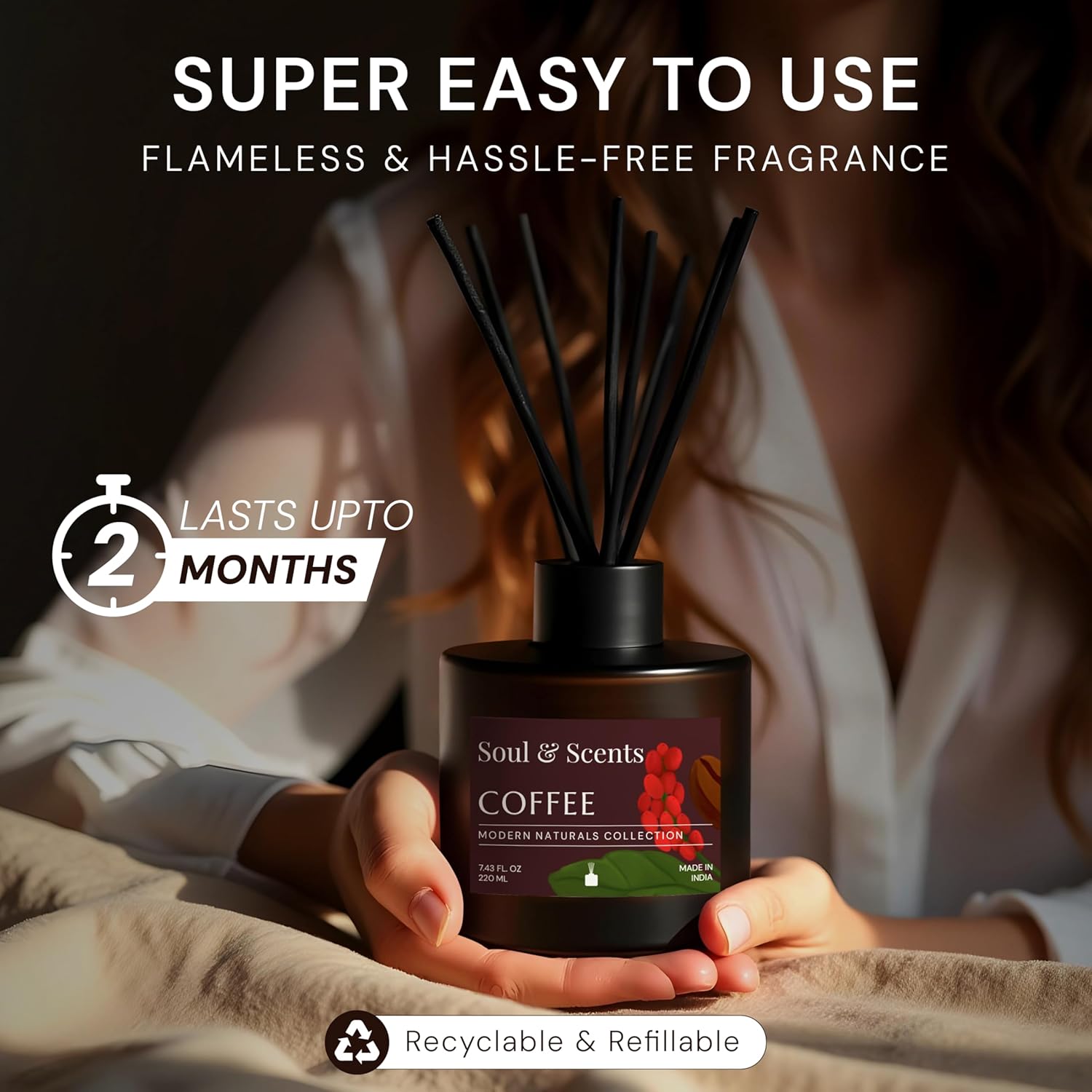 Soul Scents Coffee Reed Diffuser Set