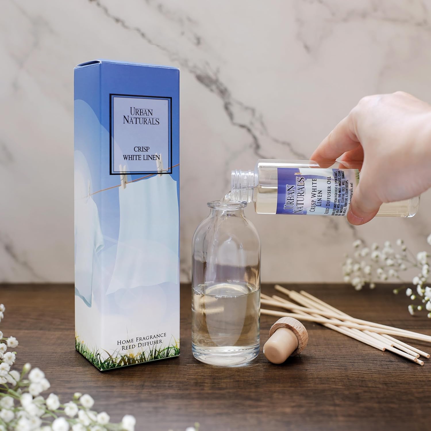 Urban Naturals Coconut Breeze Reed Diffuser Set
