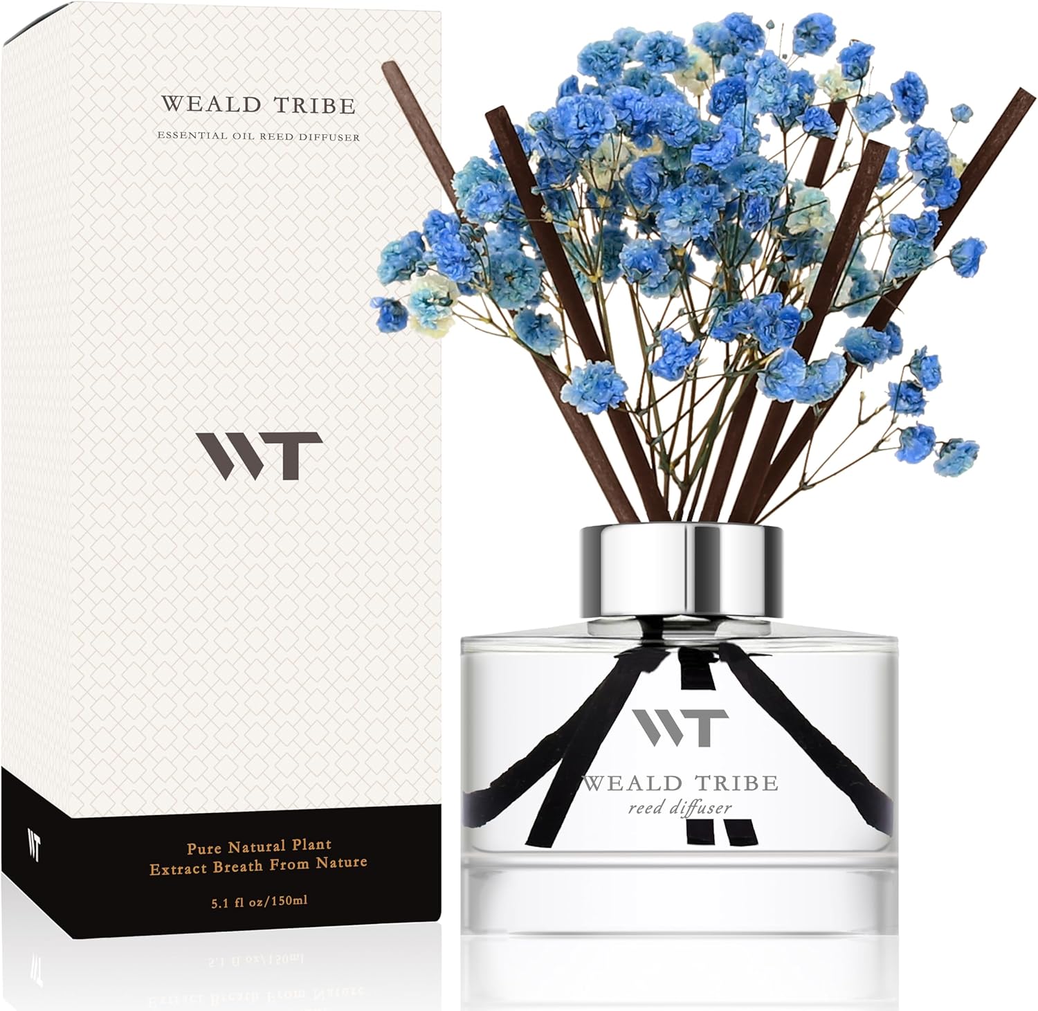WEALD TRIBE Flower Reed Diffuser Set Cashmere Vanilla Scent