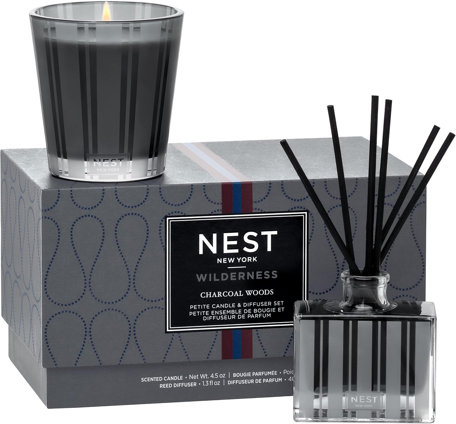 NEST New York Charcoal Woods Petite Candle Set