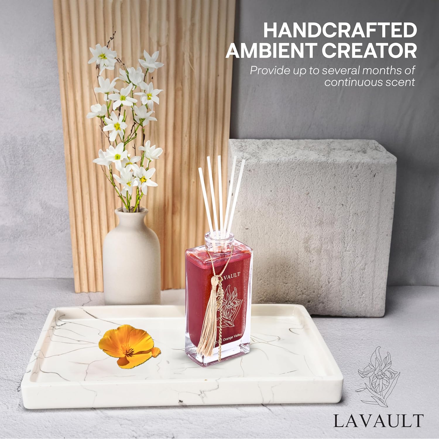 Lavault Reed Diffuser - Orange Valley Aroma