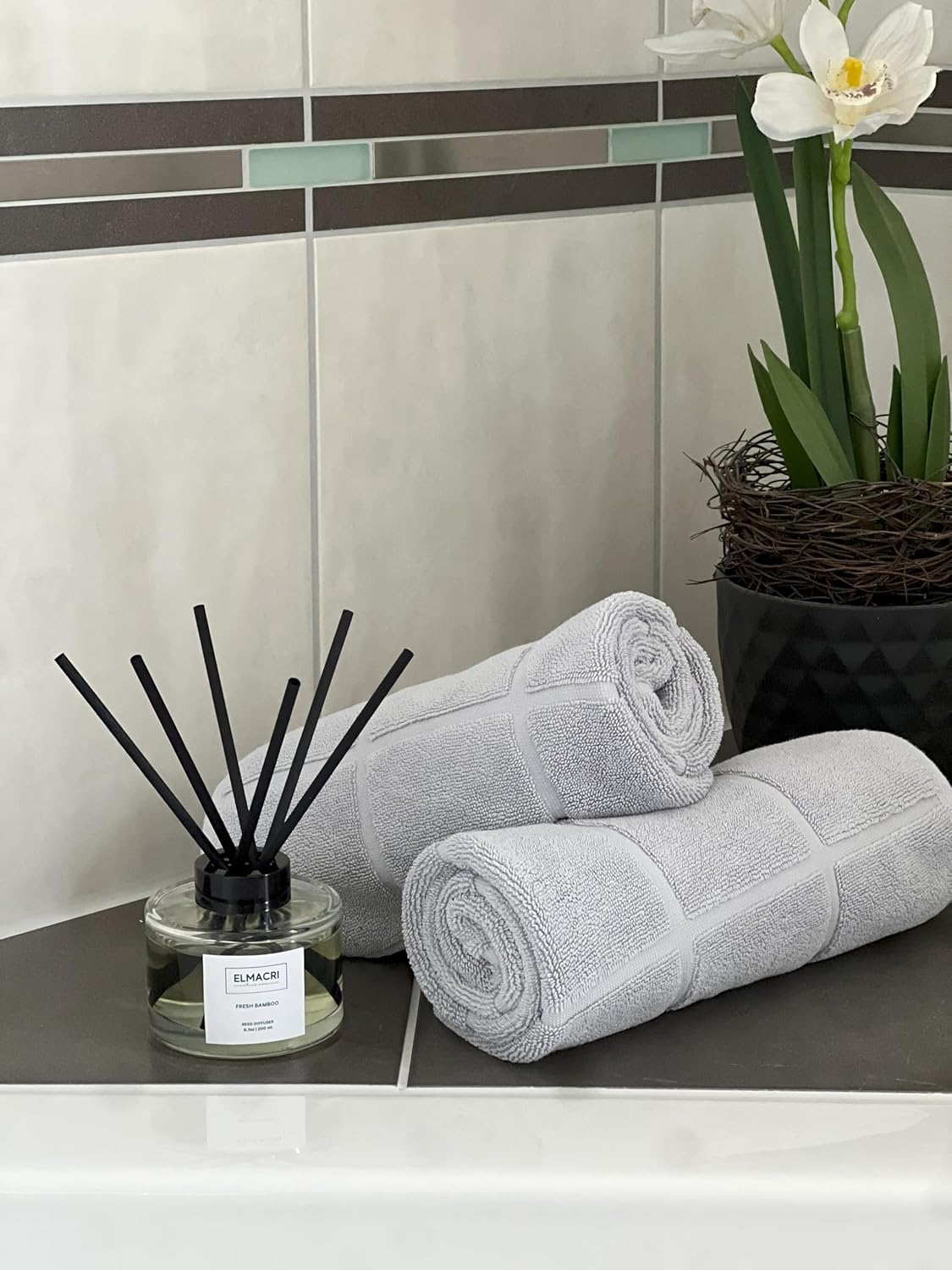 ELMACRI Fresh Bamboo Reed Diffuser Set 200ml