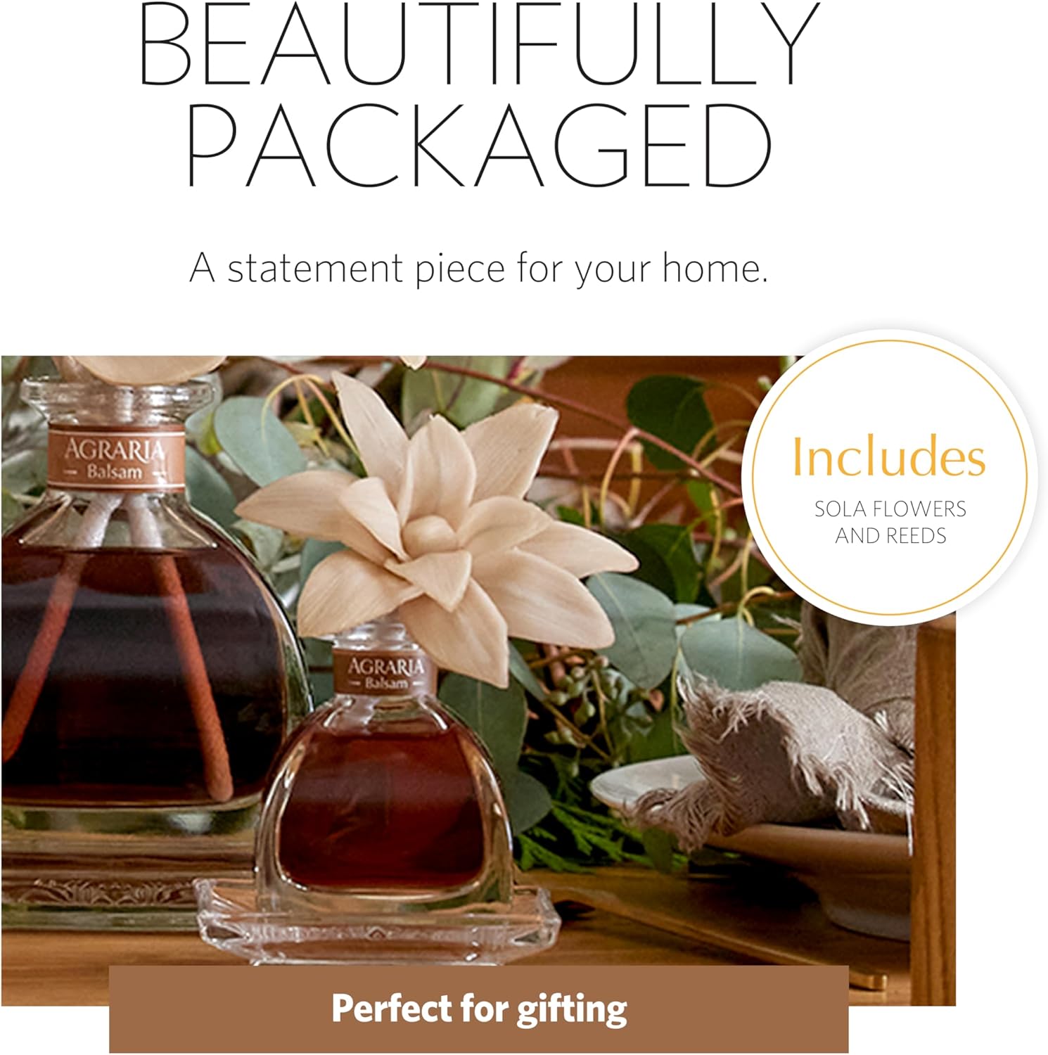 AGRARIA PetiteEssence Flower and Reed Diffuser Set 1
