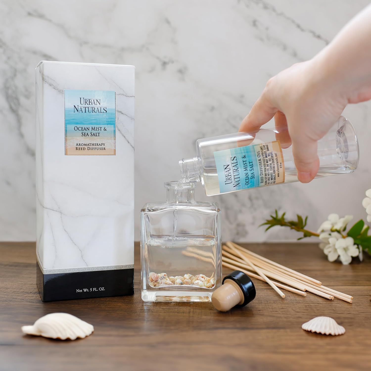 Urban Naturals Bamboo Citrus Reed Diffuser Set