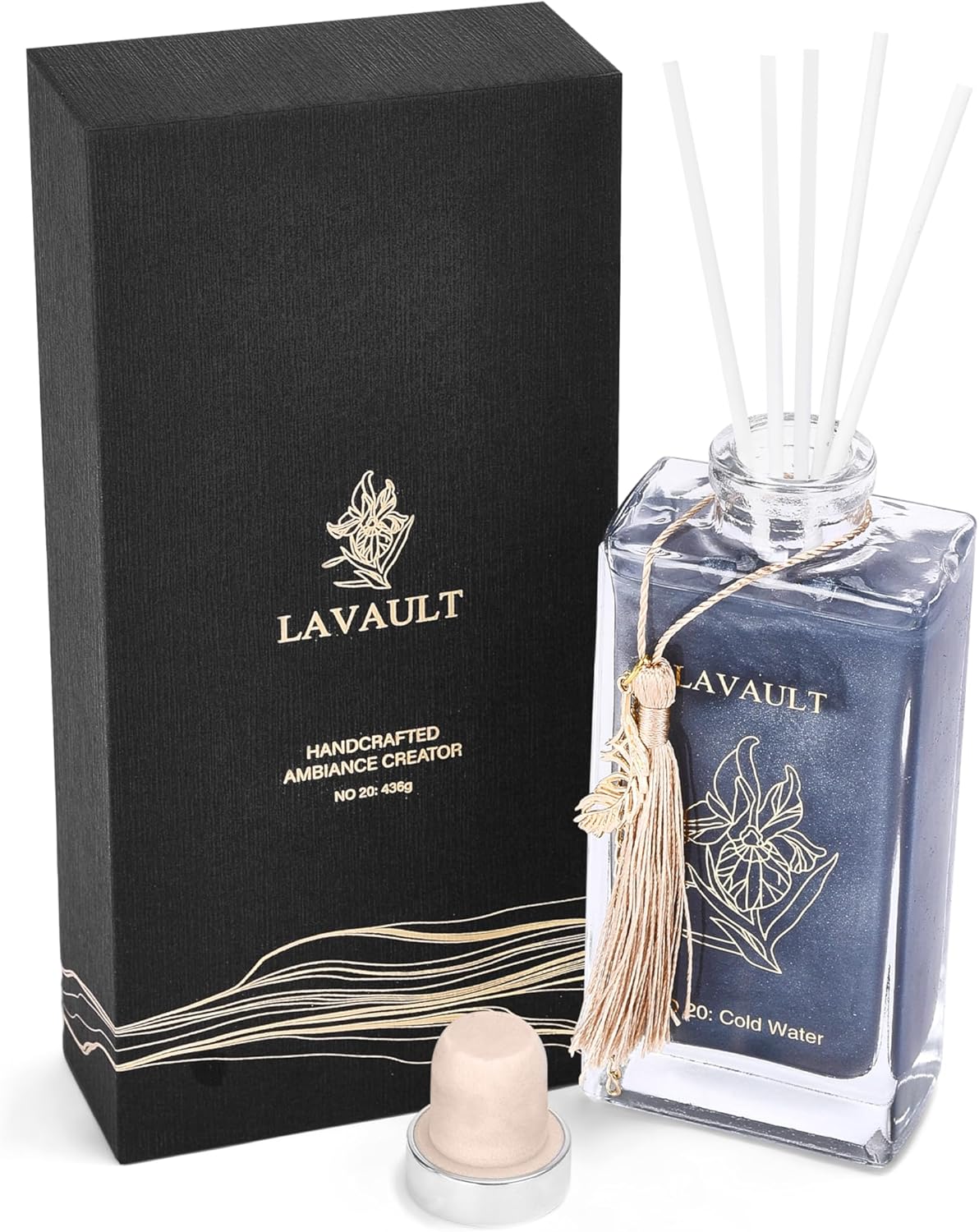 Lavault Reed Diffuser Set - Grey - Natural Aroma