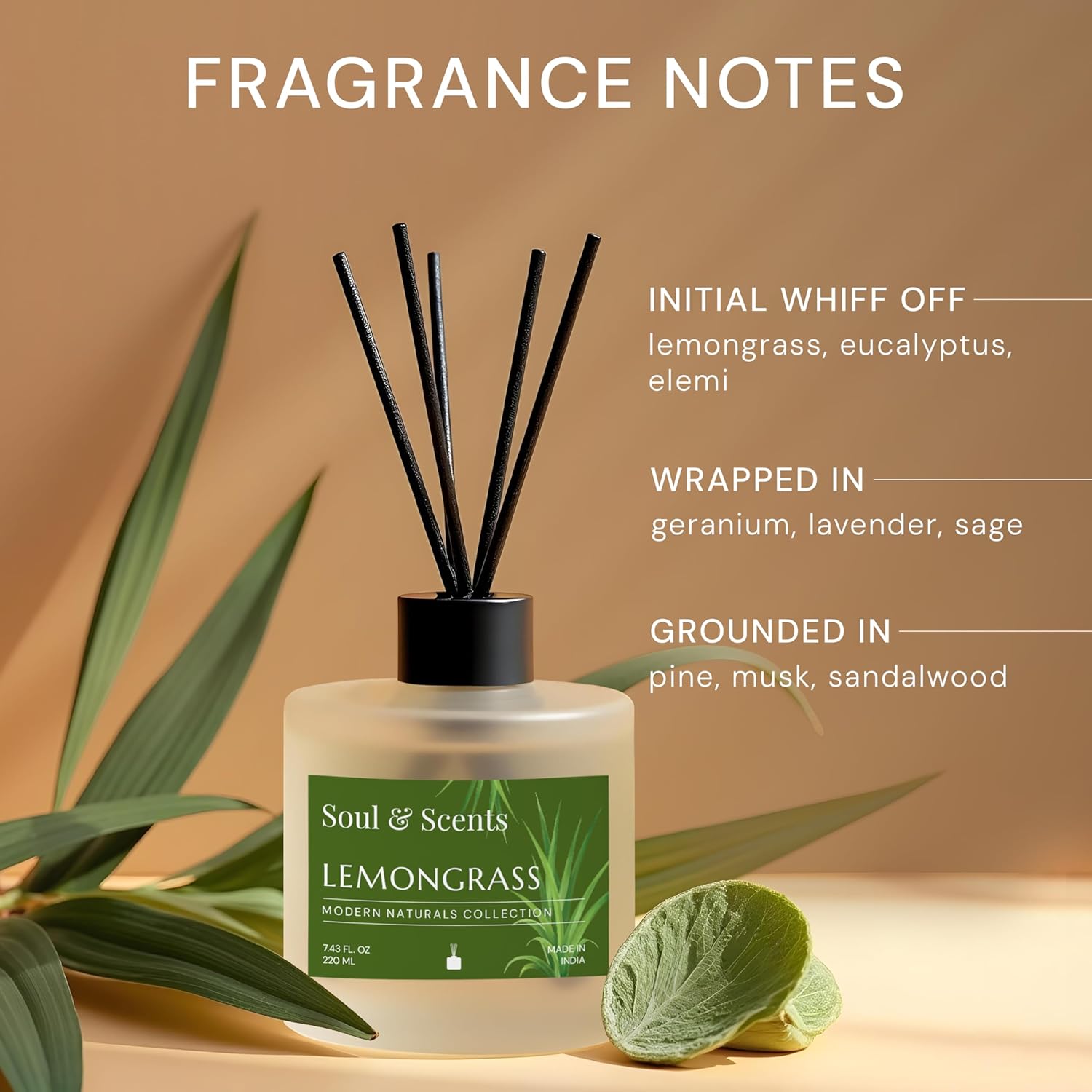 Soul Scents Jasmine Reed Diffuser Set