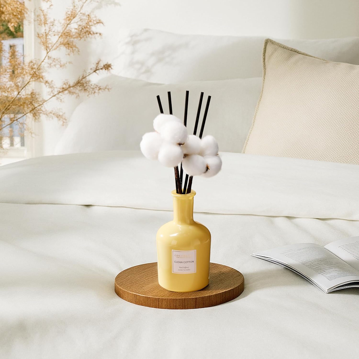 COCORRINA Reed Diffuser Clean Cotton Scent 676 Oz