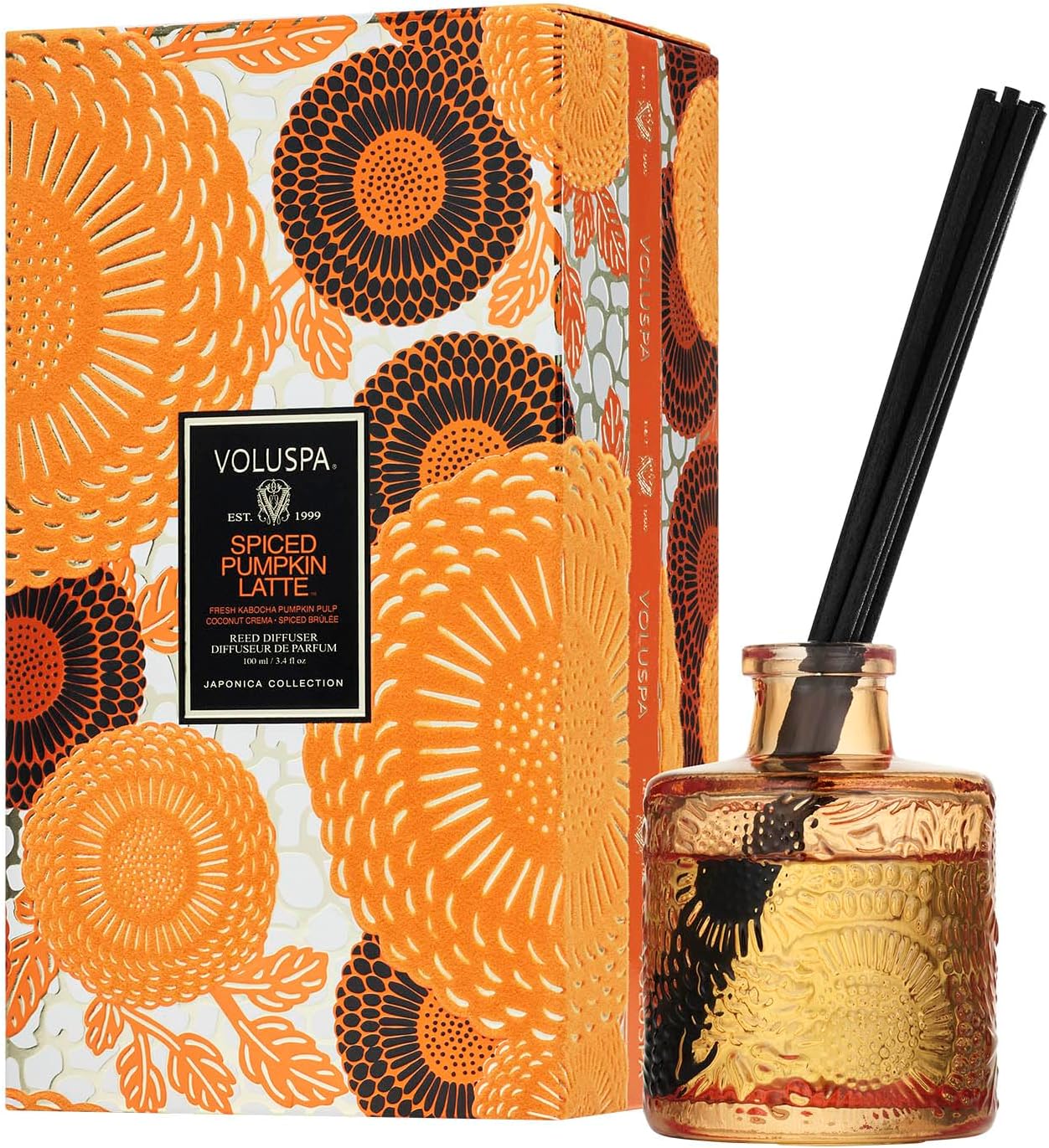 Voluspa Spiced Pumpkin Latte Reed Diffuser 34 oz