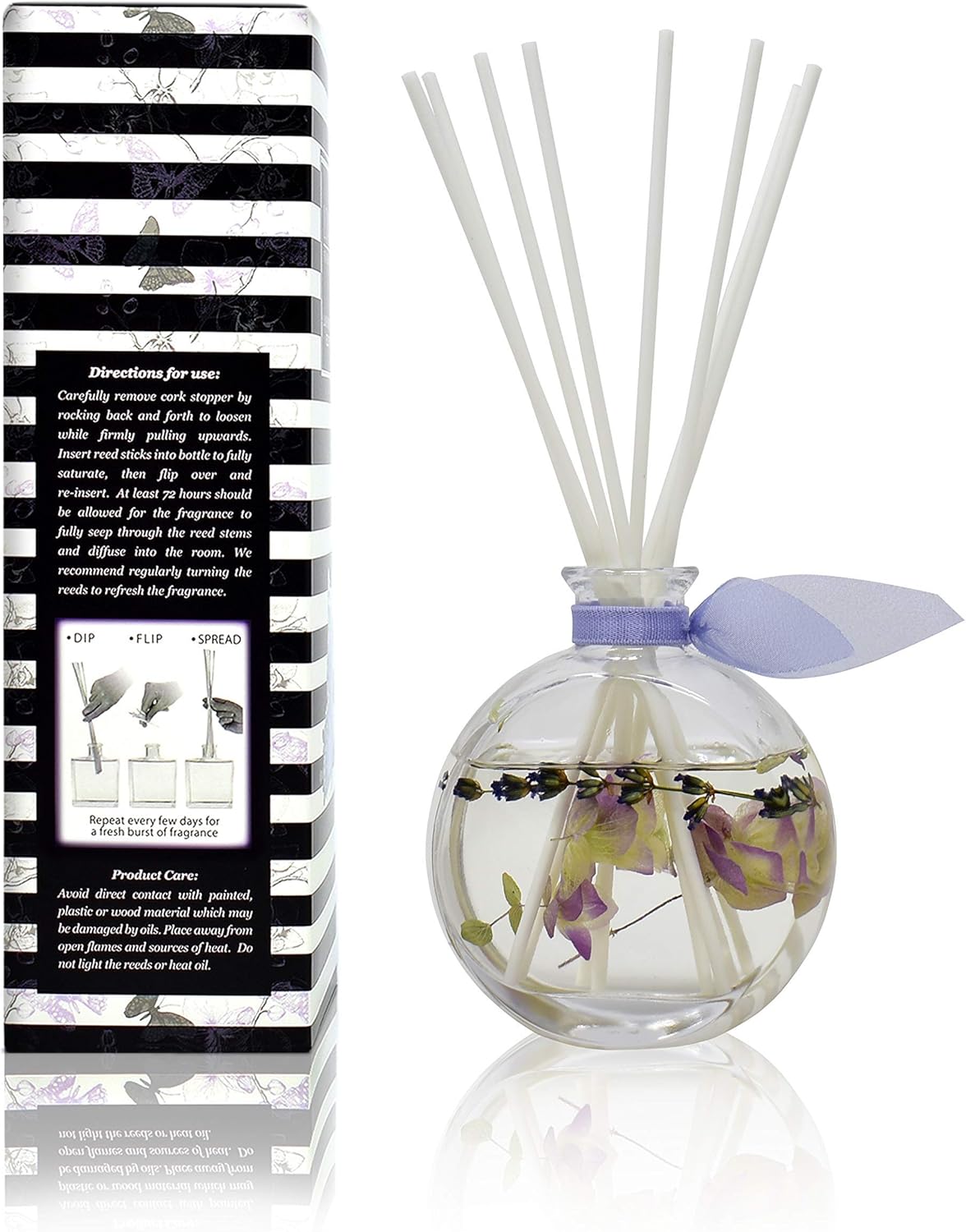 LOVSPA Spa Lavender Reed Diffuser Gift Set