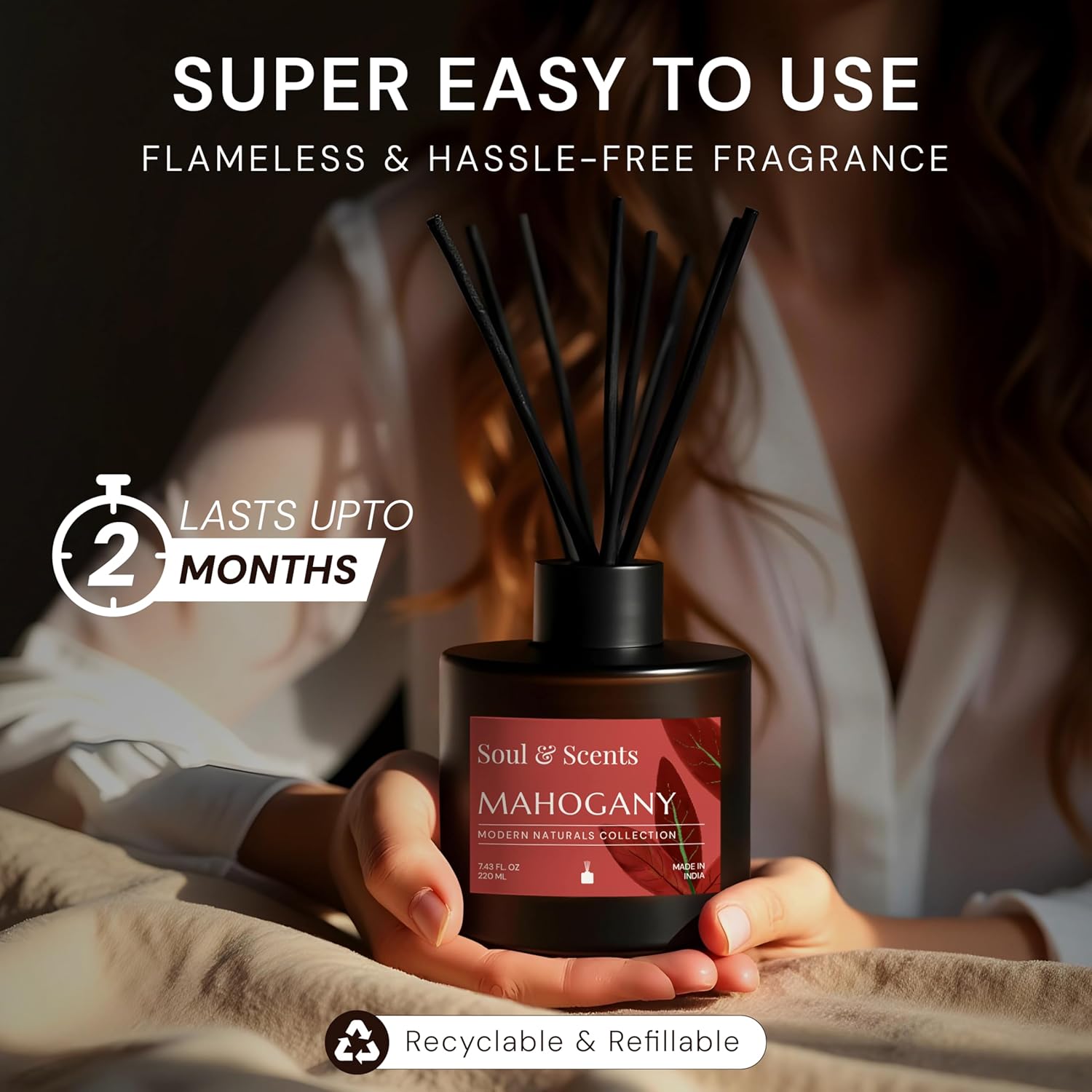 Soul Scents Reed Diffuser Set Mahogany