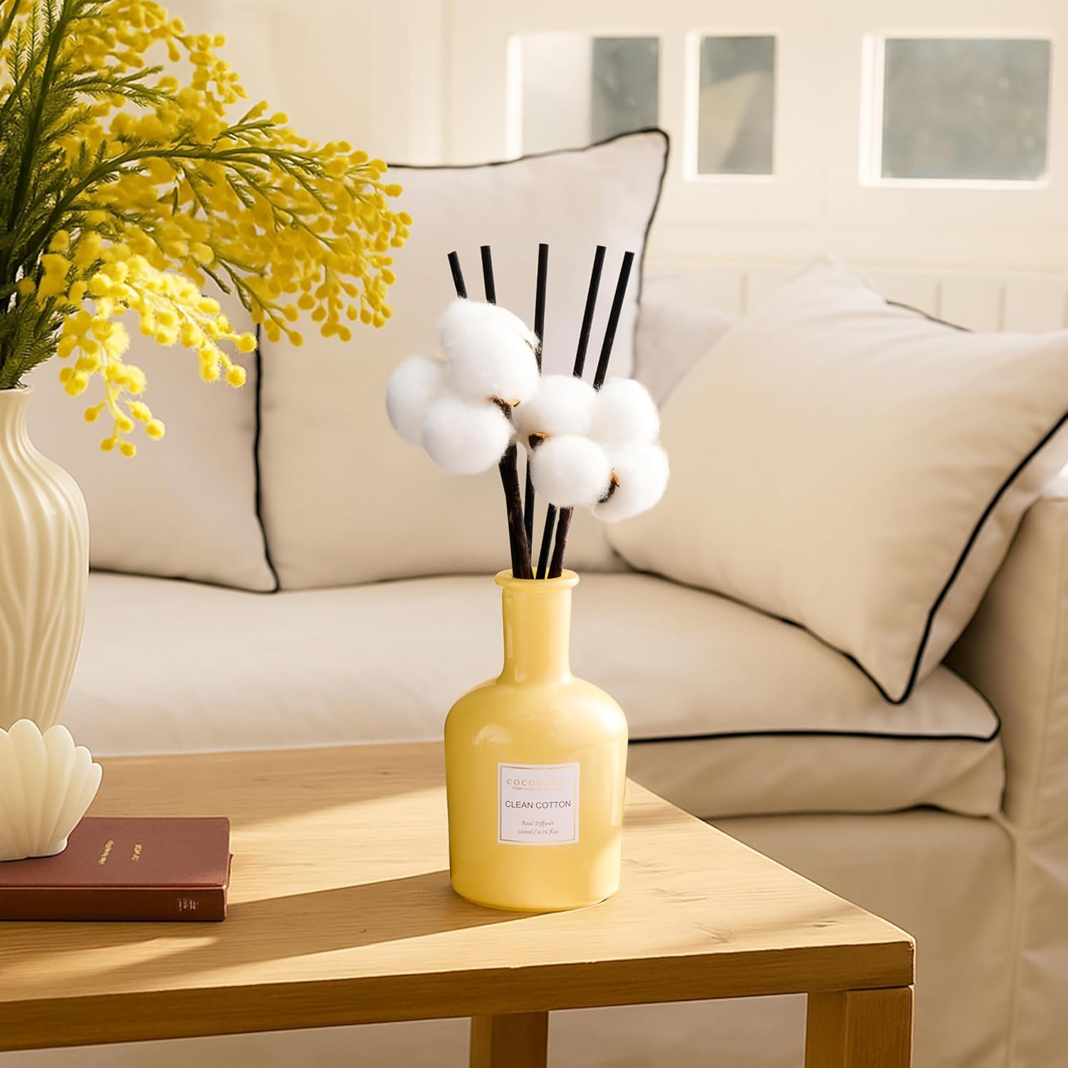 COCORRINA Reed Diffuser Clean Cotton Scent 676 Oz