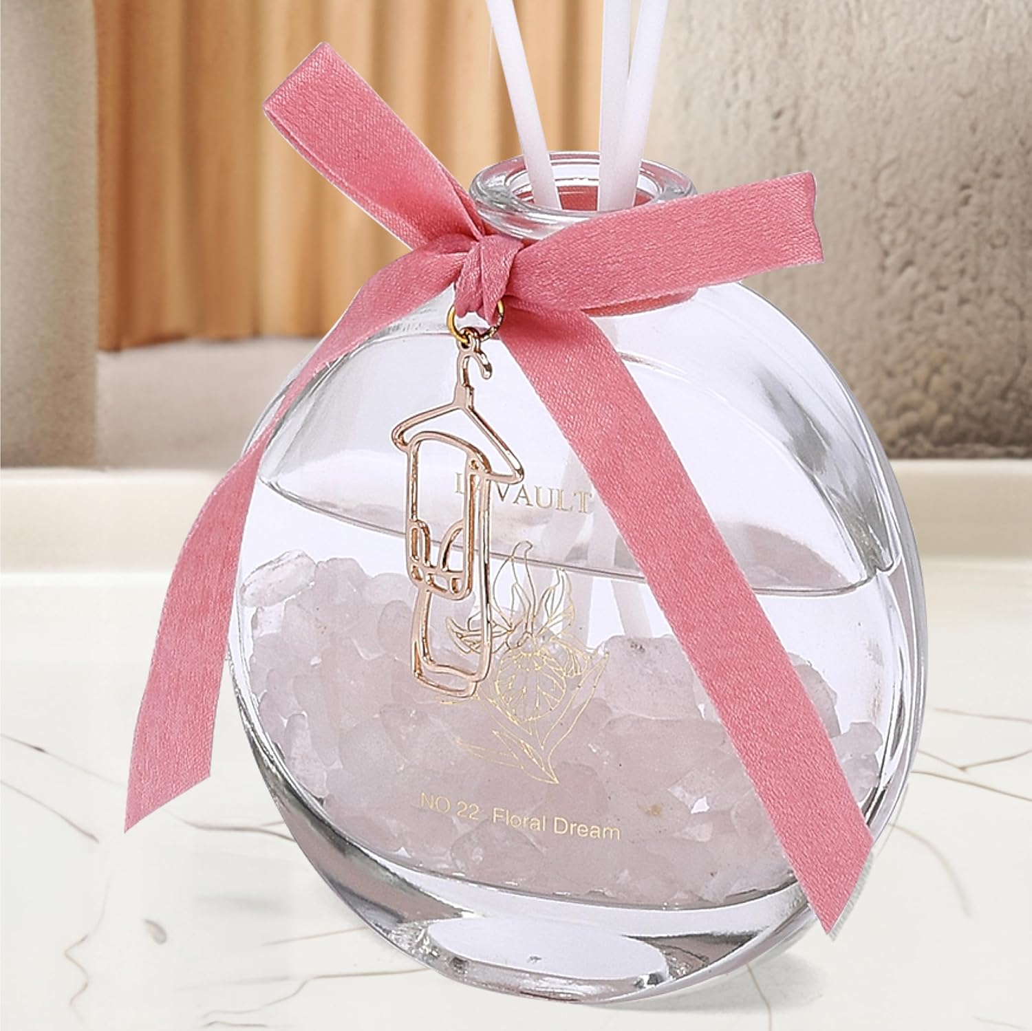 Lavault Reed Diffuser - Floral Aroma with Real Stones
